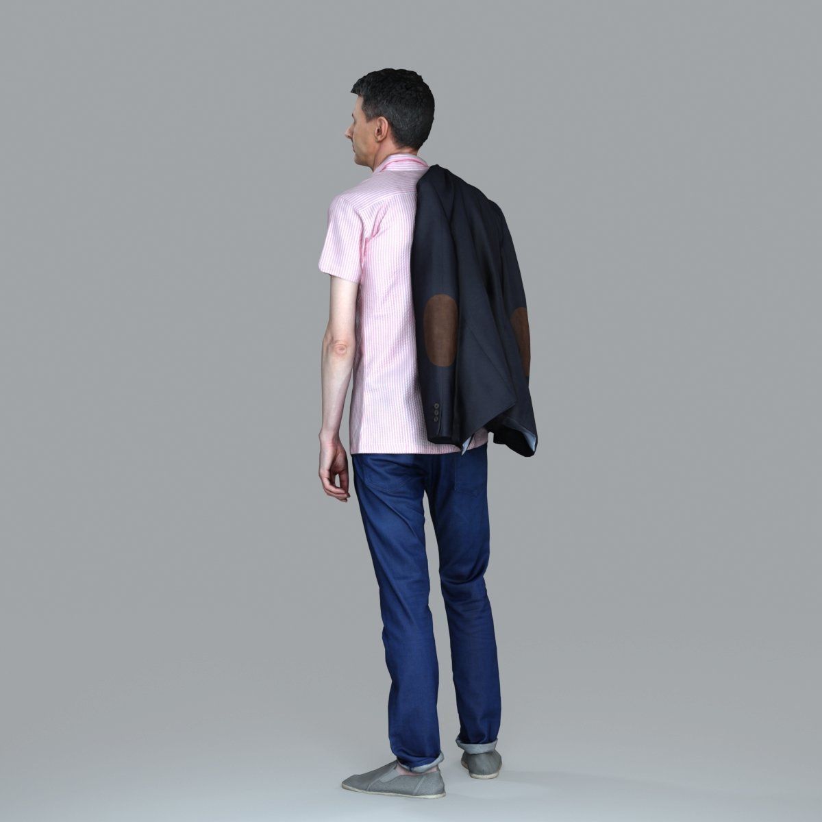 Standing Man with Pink Shirt and Jacket CMan0017-HD2-O02P02-S 3D model_72