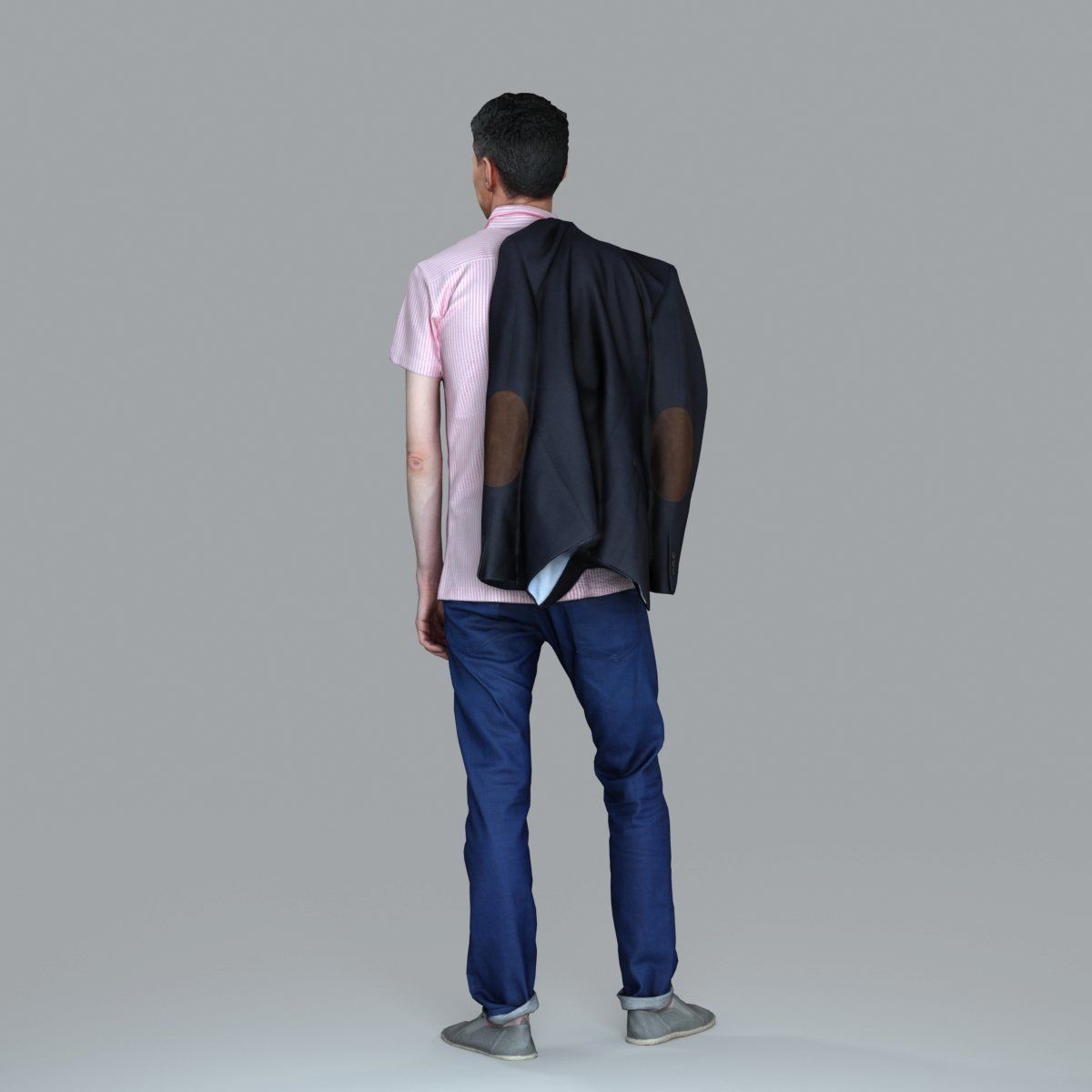 Standing Man with Pink Shirt and Jacket CMan0017-HD2-O02P02-S 3D model_27