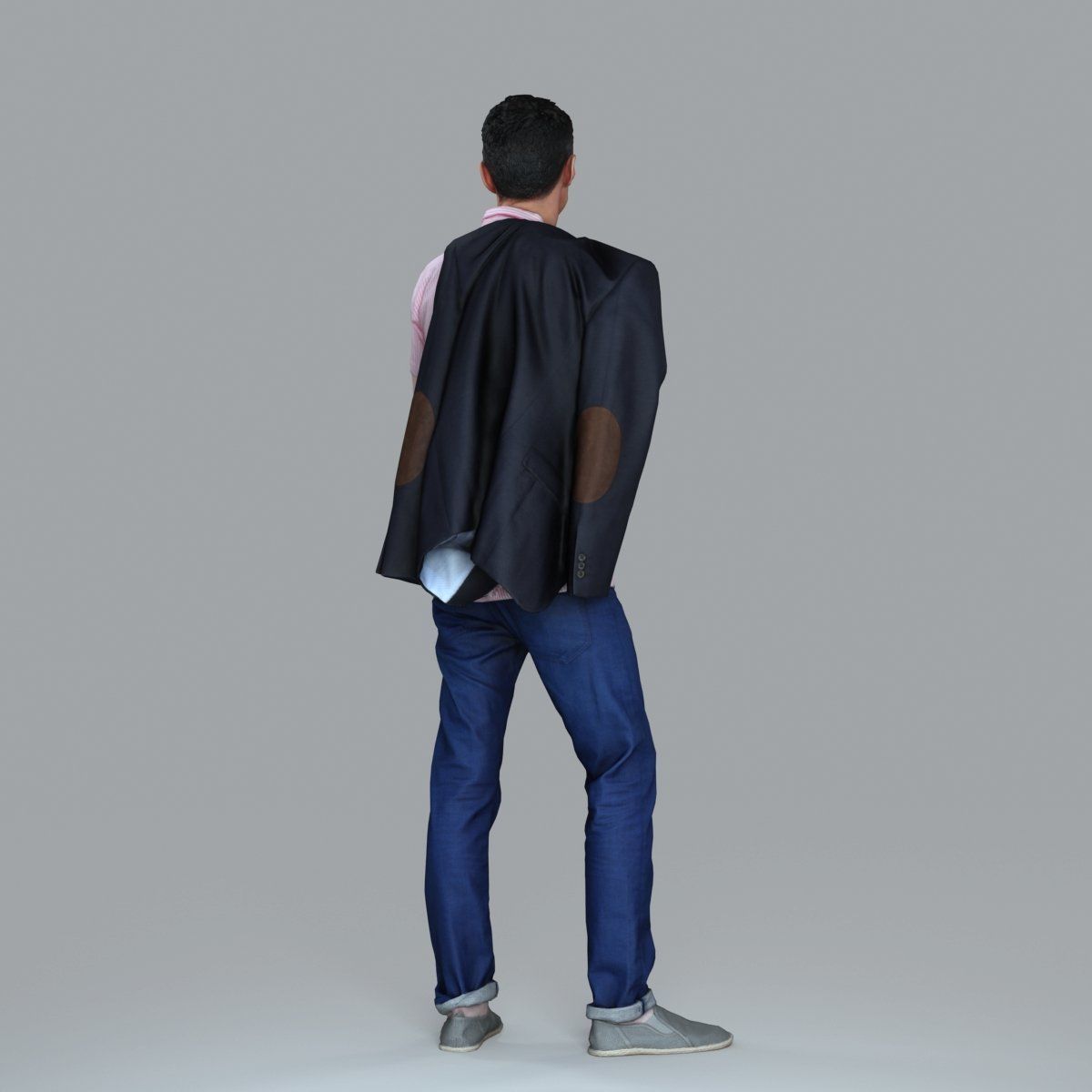 Standing Man with Pink Shirt and Jacket CMan0017-HD2-O02P02-S 3D model_52