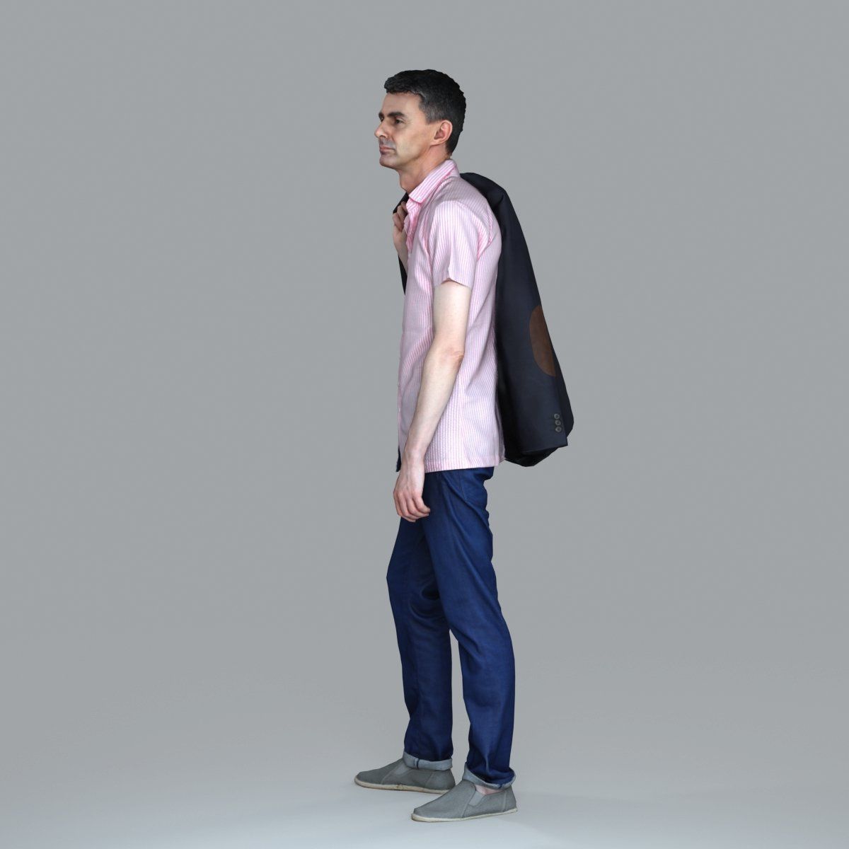Standing Man with Pink Shirt and Jacket CMan0017-HD2-O02P02-S 3D model_62