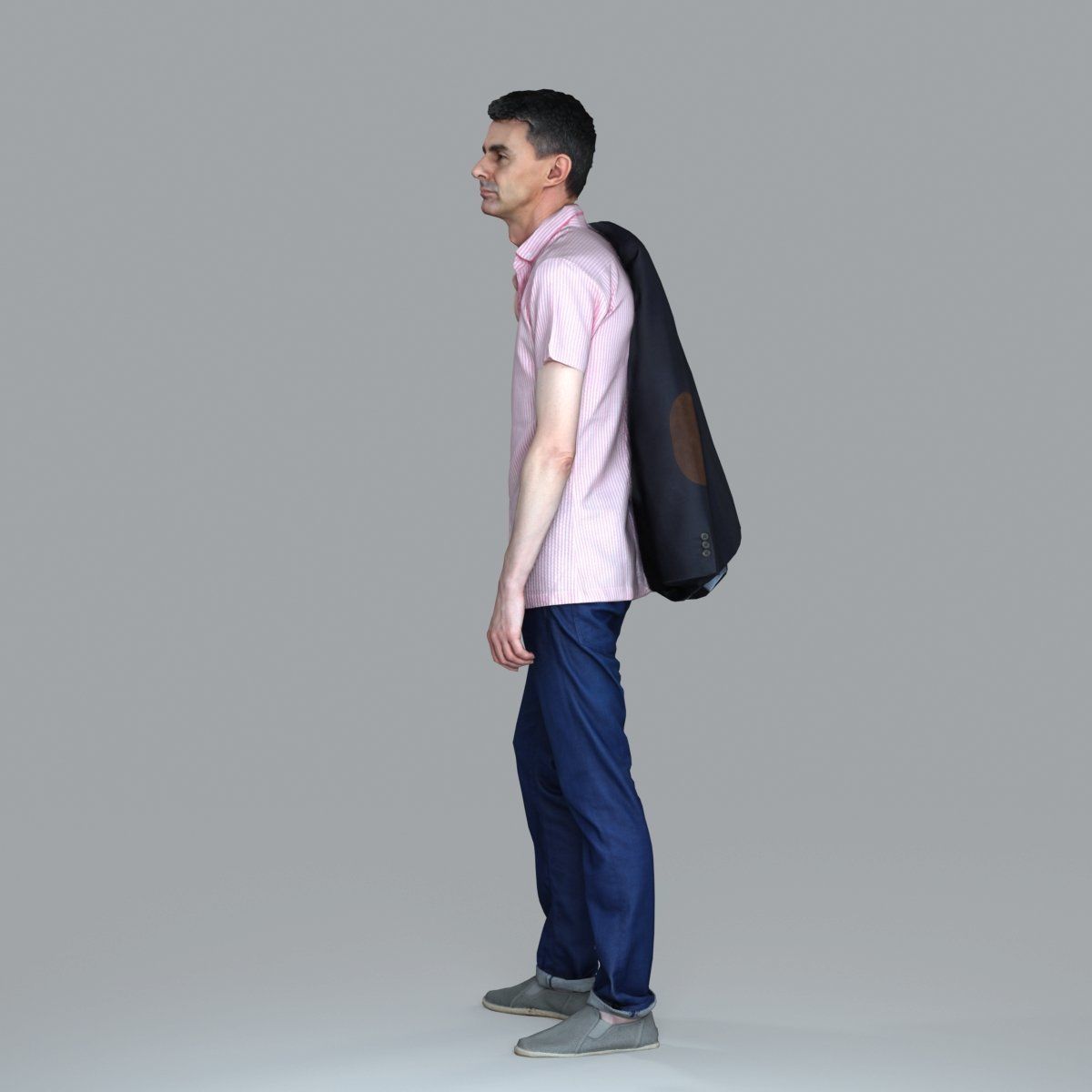 Standing Man with Pink Shirt and Jacket CMan0017-HD2-O02P02-S 3D model_73