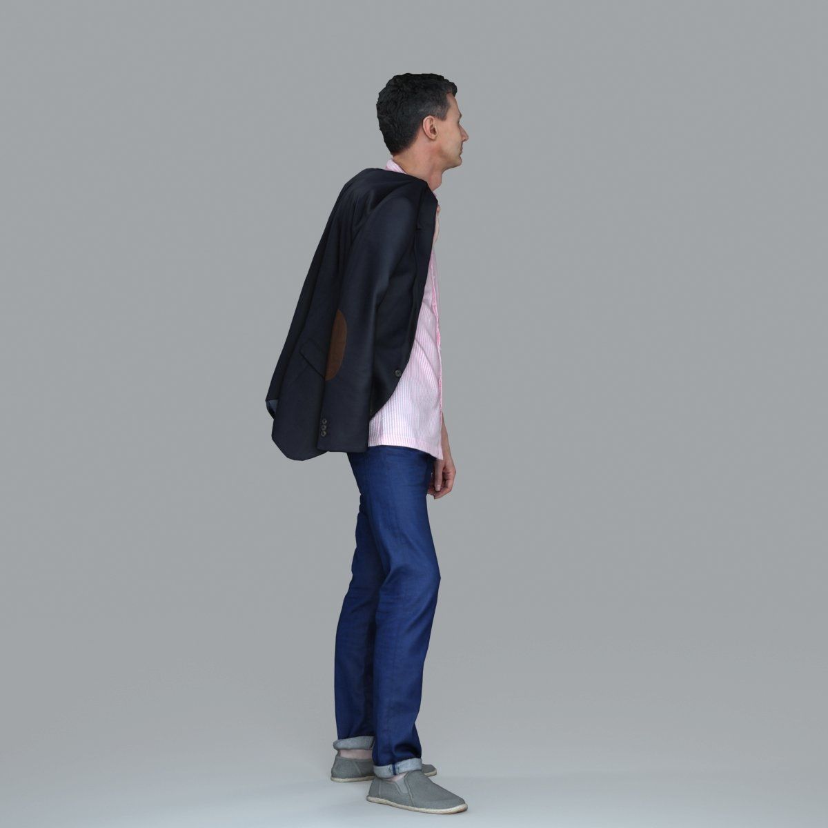 Standing Man with Pink Shirt and Jacket CMan0017-HD2-O02P02-S 3D model_19