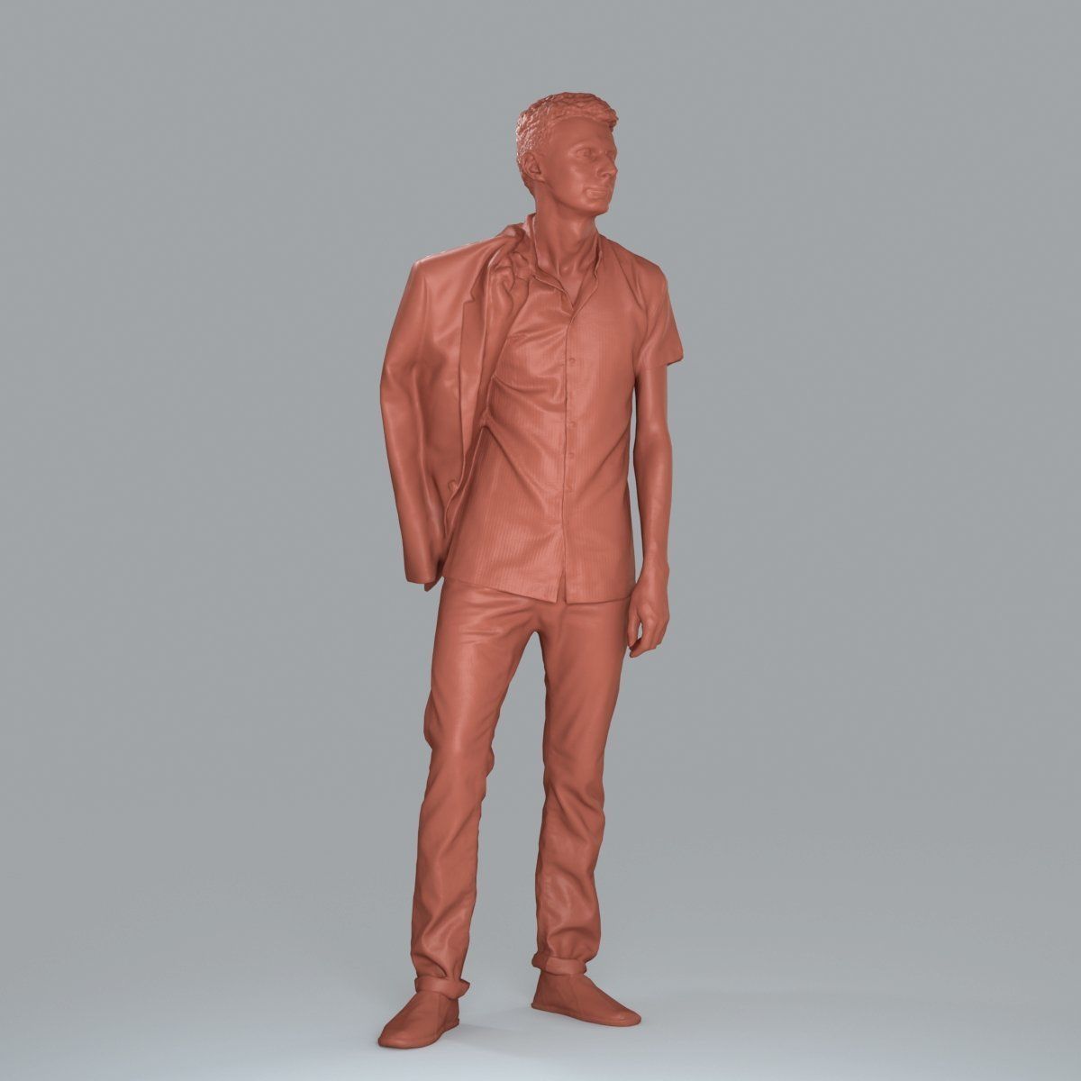 Standing Man with Pink Shirt and Jacket CMan0017-HD2-O02P02-S 3D model_33