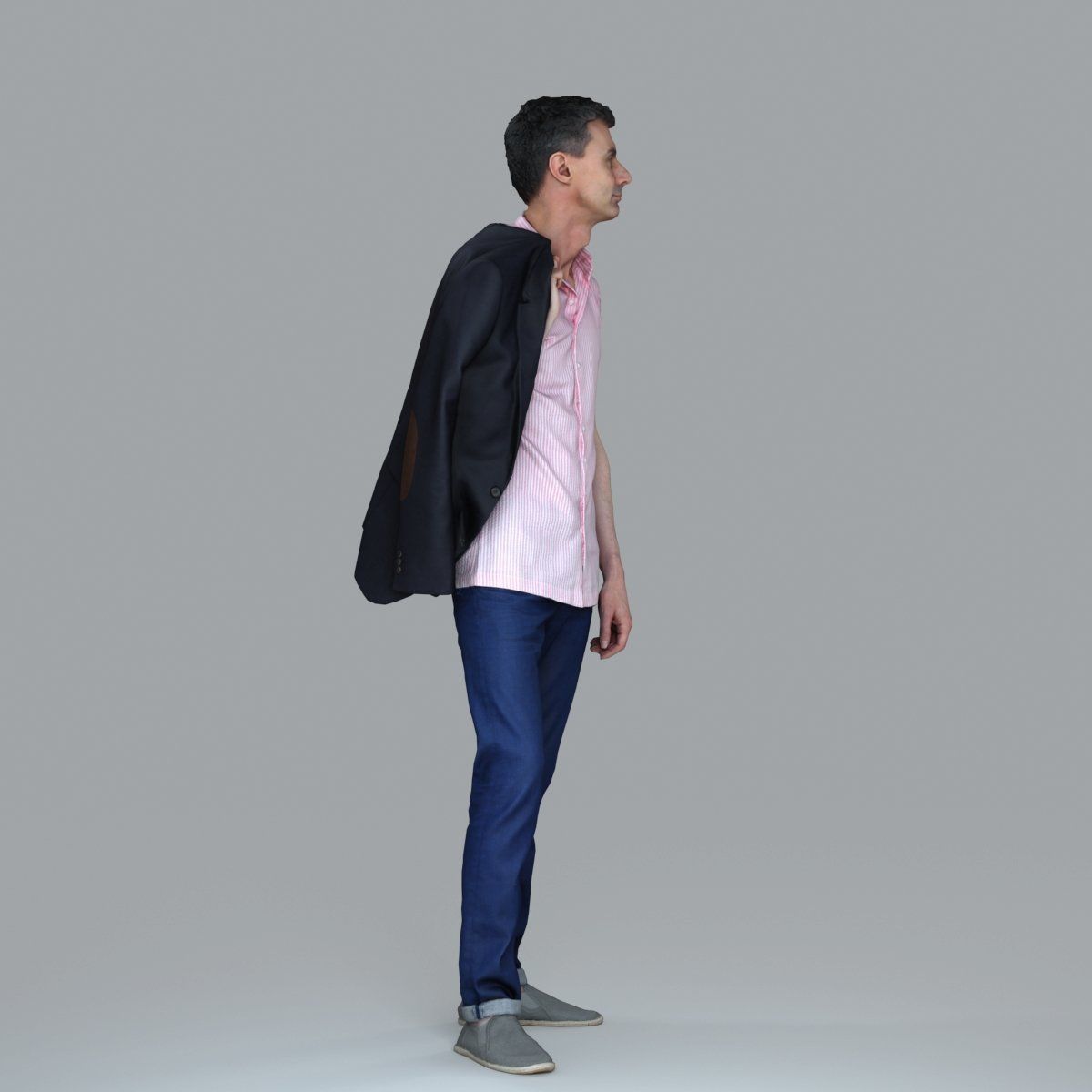 Standing Man with Pink Shirt and Jacket CMan0017-HD2-O02P02-S 3D model_56