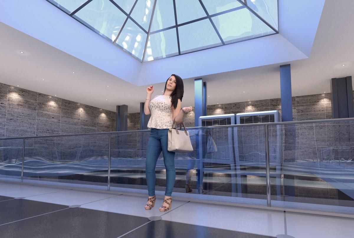 Casual Woman with Jeans and White Handbag CWom0019-HD2-O02P15-S 3D model_40