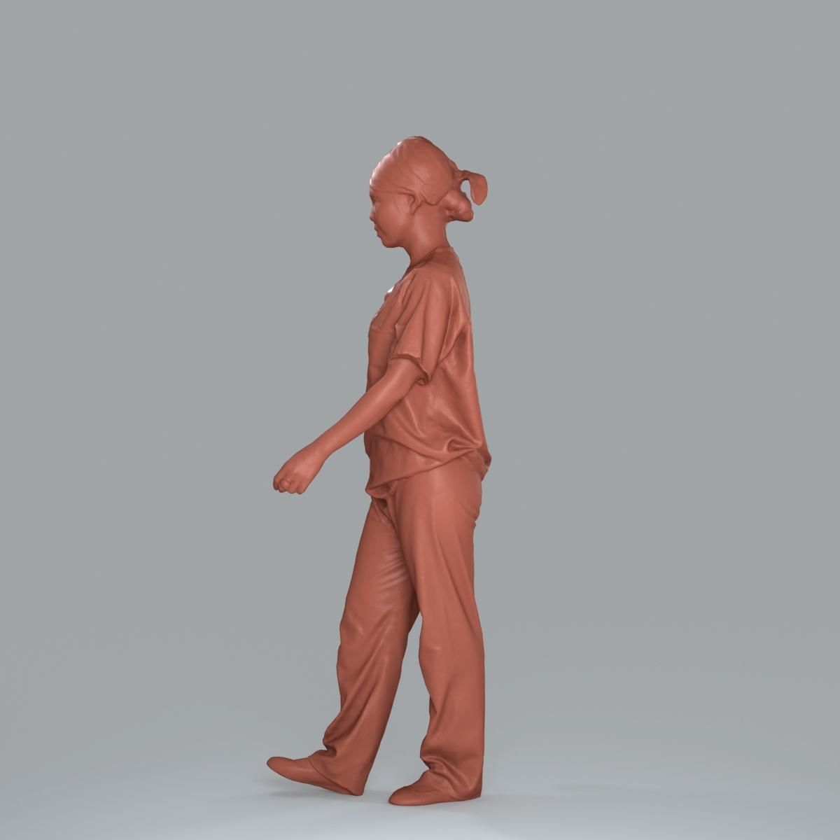 Female Nurse with Blue Scrubs CWom0012-HD2-O02P13-S 3D model_22