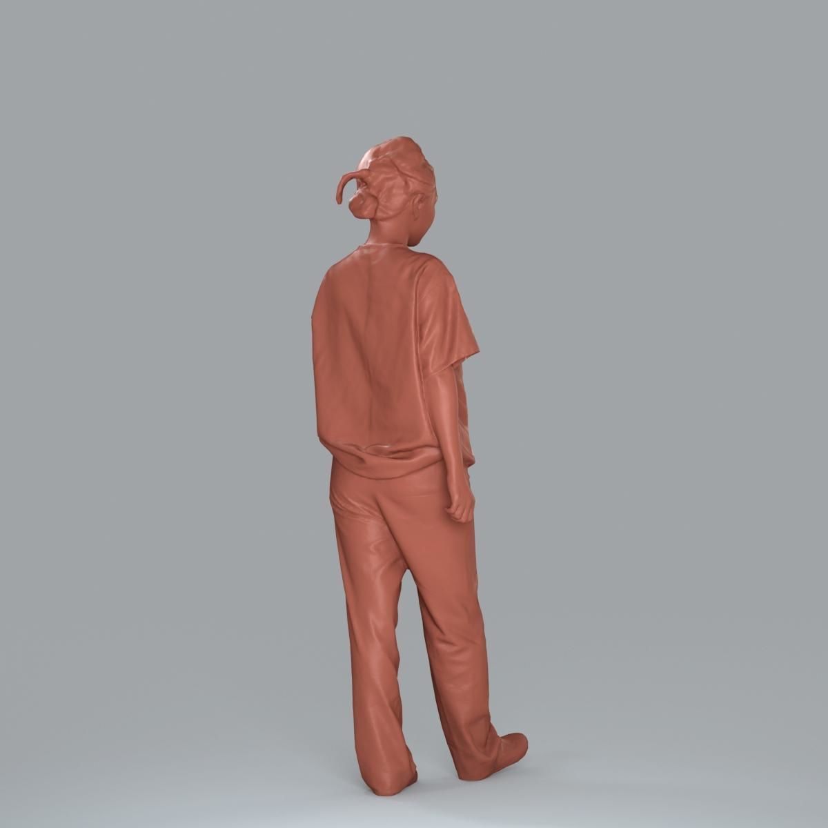 Female Nurse with Blue Scrubs CWom0012-HD2-O02P13-S 3D model_17