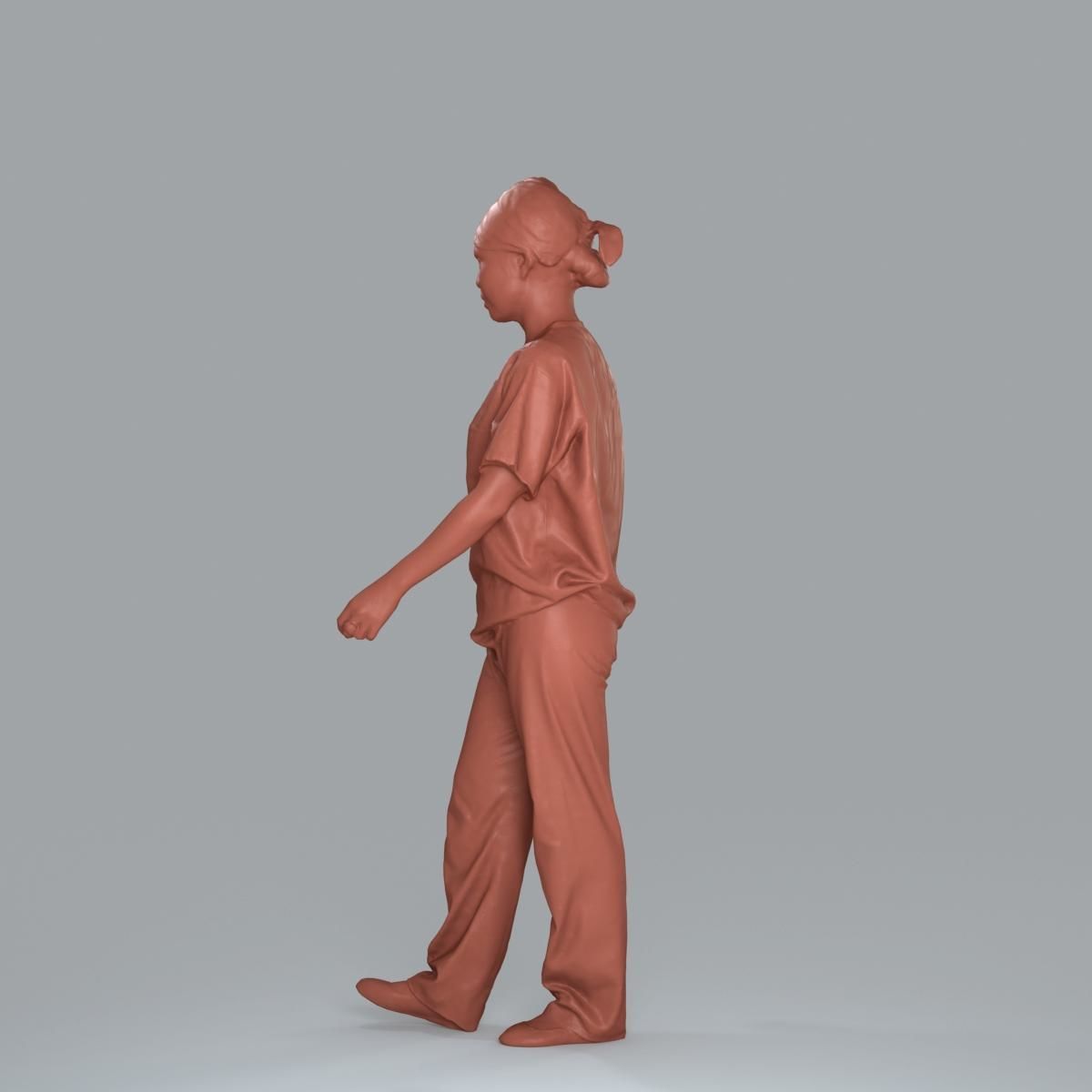 Female Nurse with Blue Scrubs CWom0012-HD2-O02P13-S 3D model_6