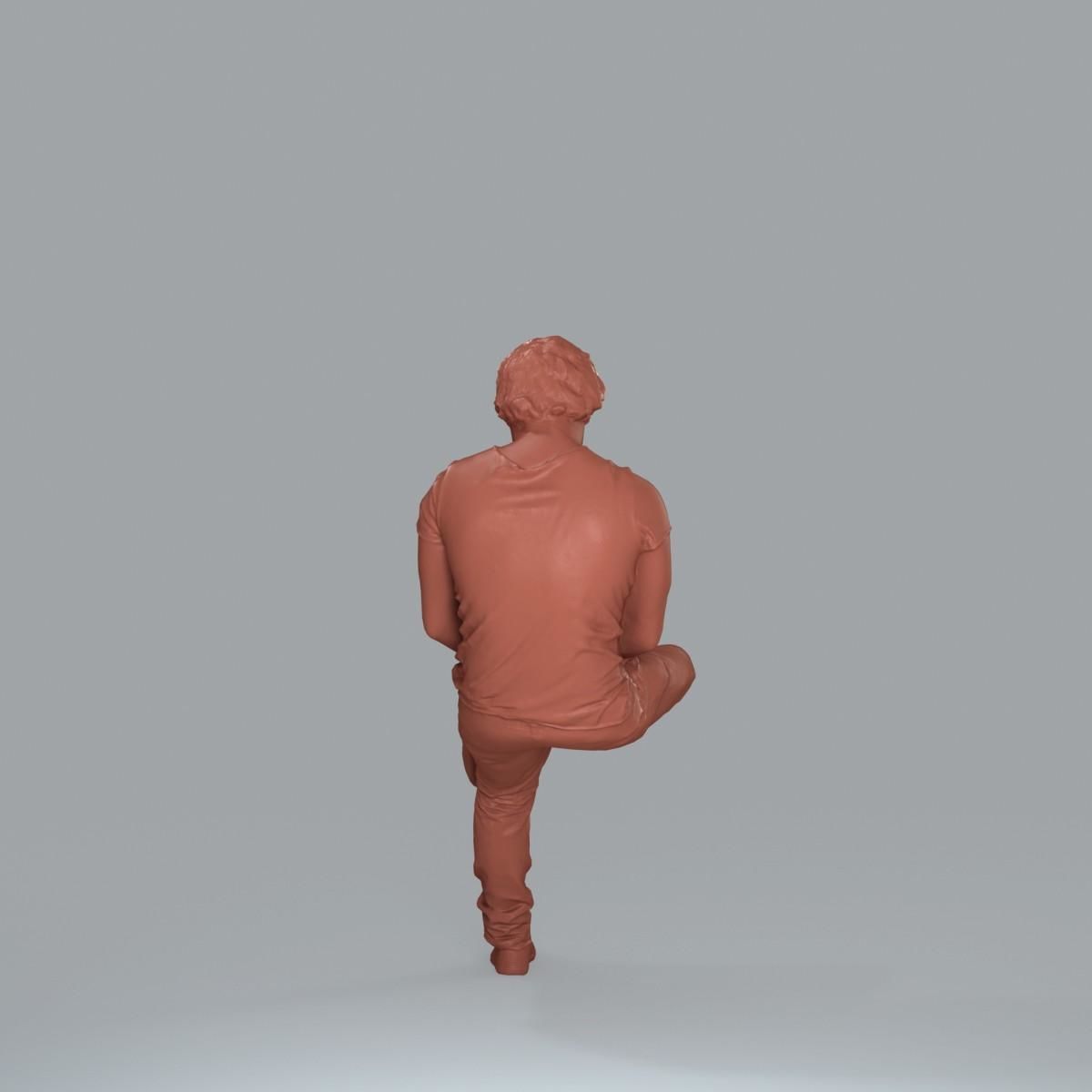 Casual Man with White Sneakers on Phone CMan0020-HD2-O01P15-S 3D model_30