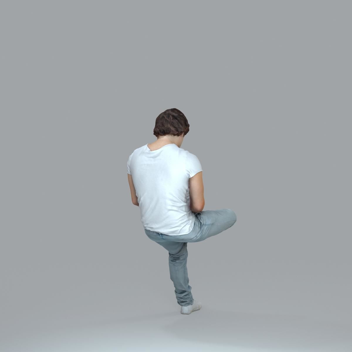 Casual Man with White Sneakers on Phone CMan0020-HD2-O01P15-S 3D model_10