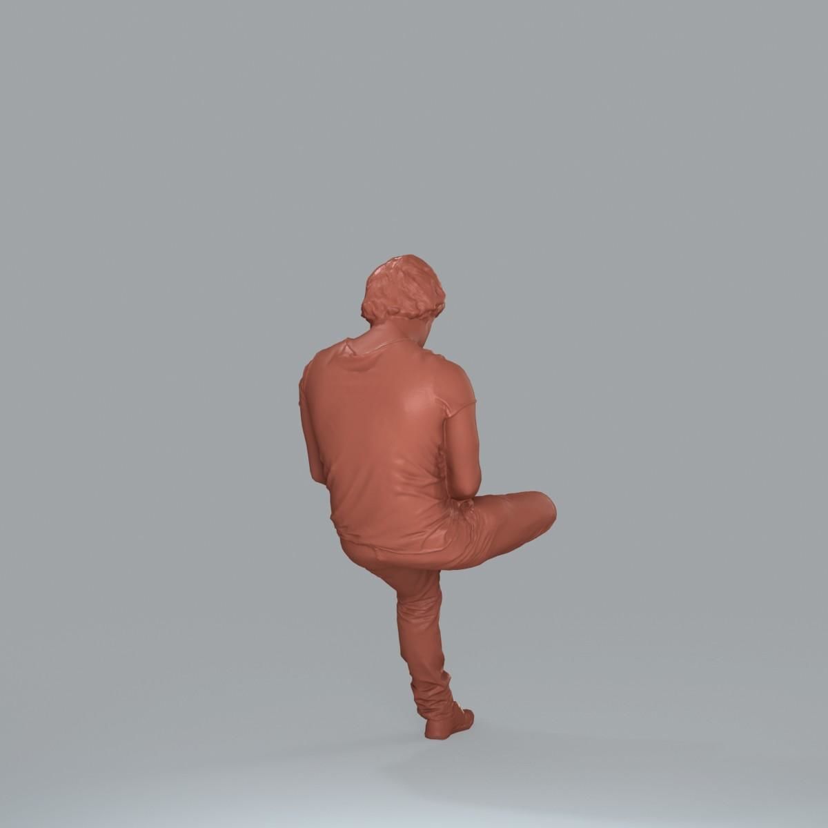 Casual Man with White Sneakers on Phone CMan0020-HD2-O01P15-S 3D model_62