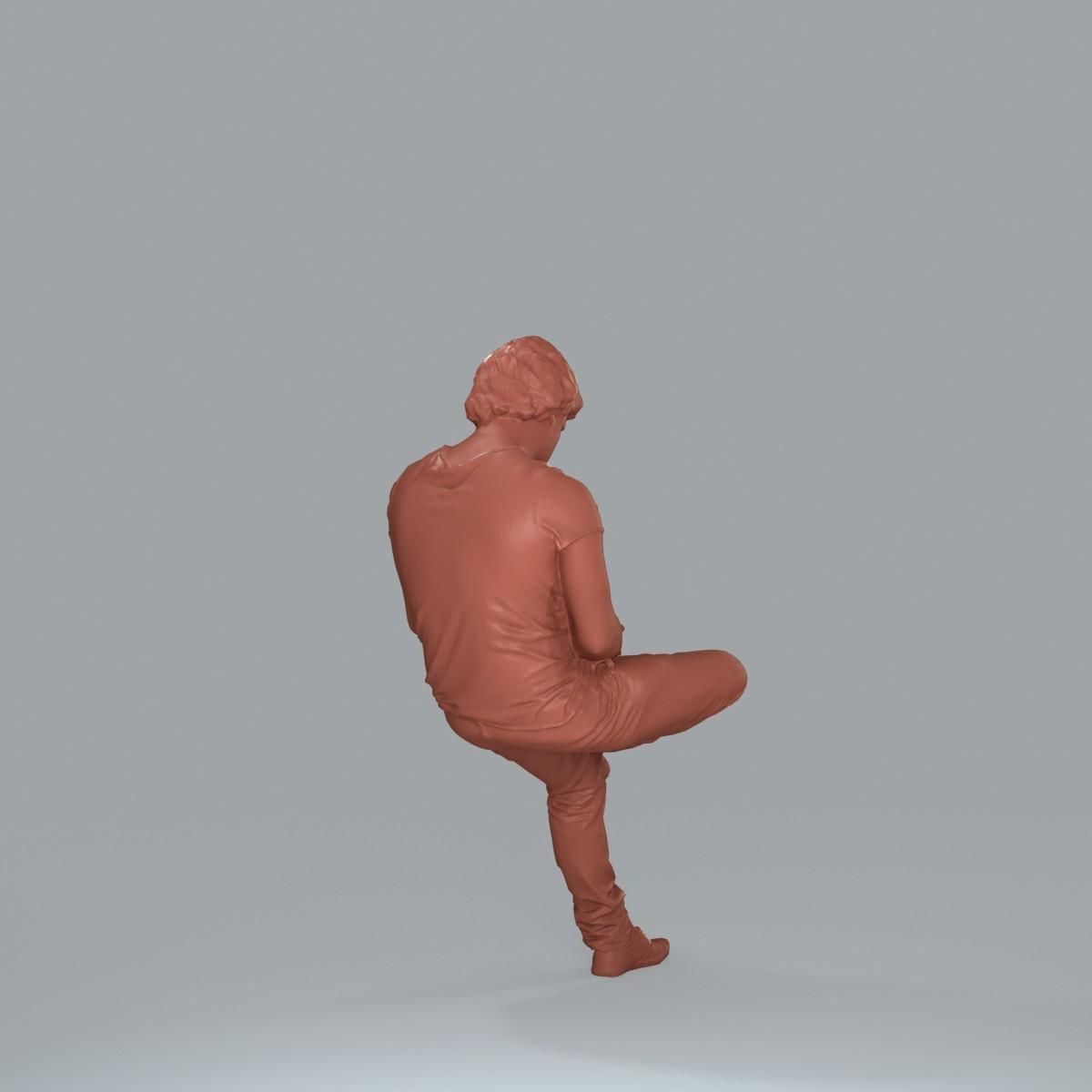 Casual Man with White Sneakers on Phone CMan0020-HD2-O01P15-S 3D model_72