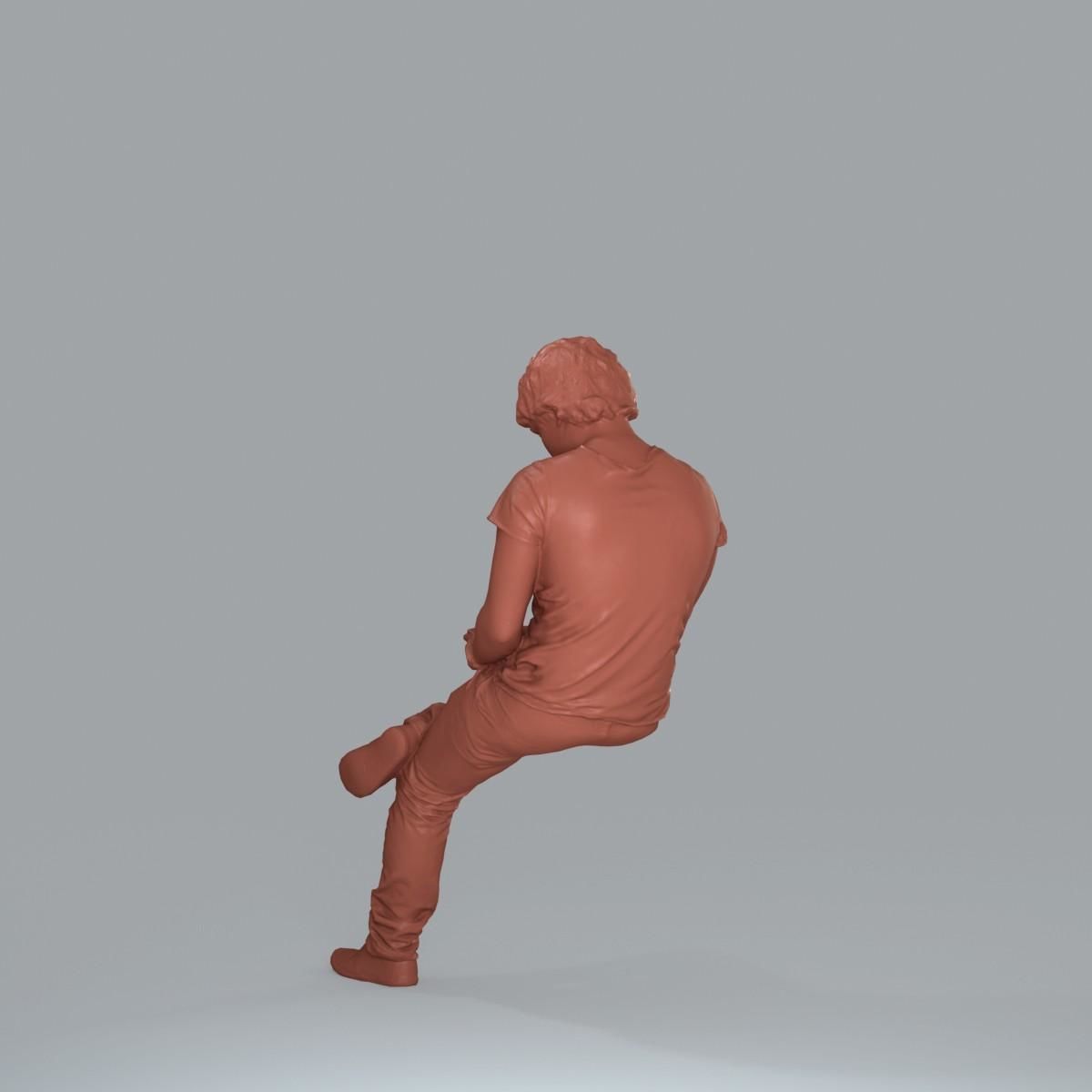 Casual Man with White Sneakers on Phone CMan0020-HD2-O01P15-S 3D model_52