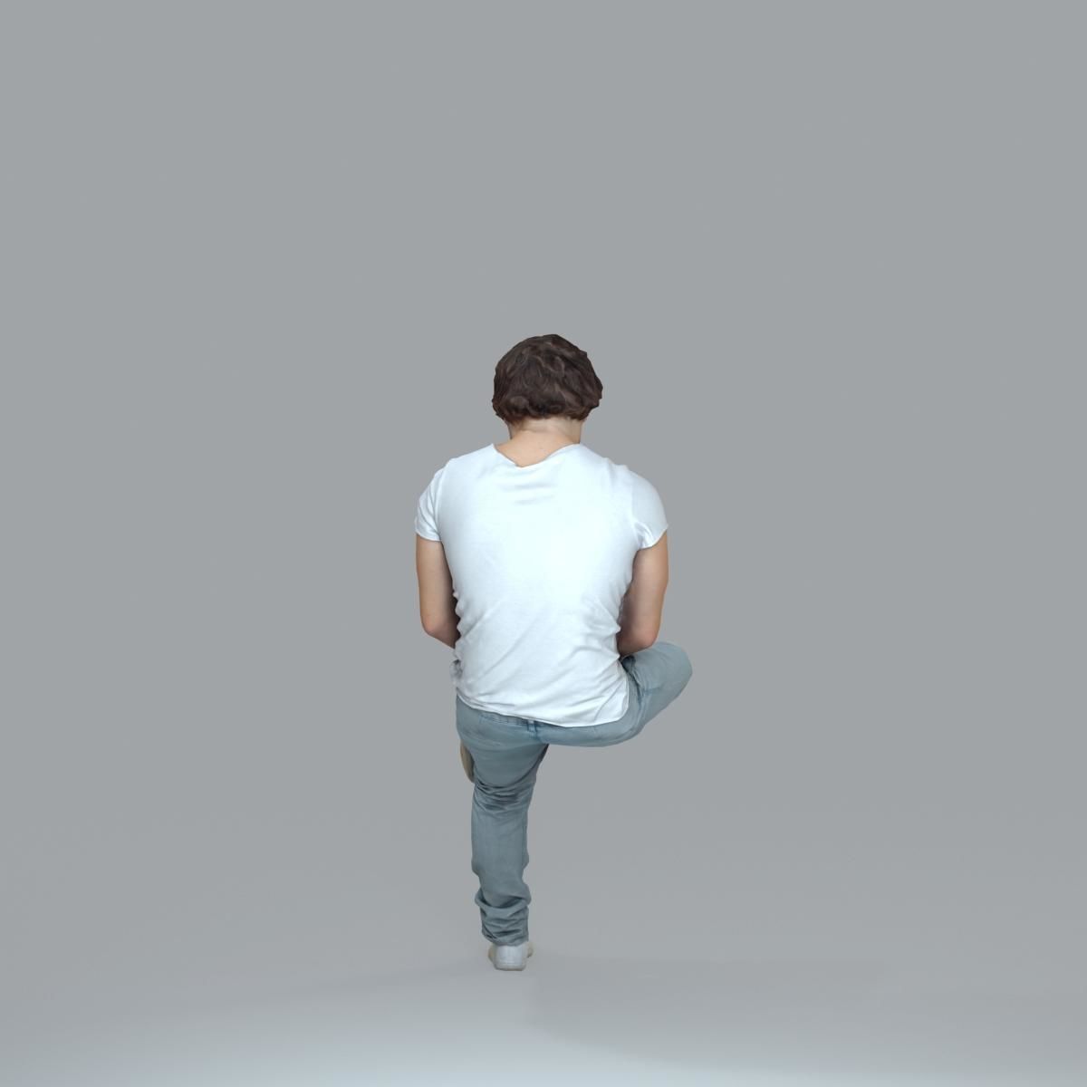 Casual Man with White Sneakers on Phone CMan0020-HD2-O01P15-S 3D model_47