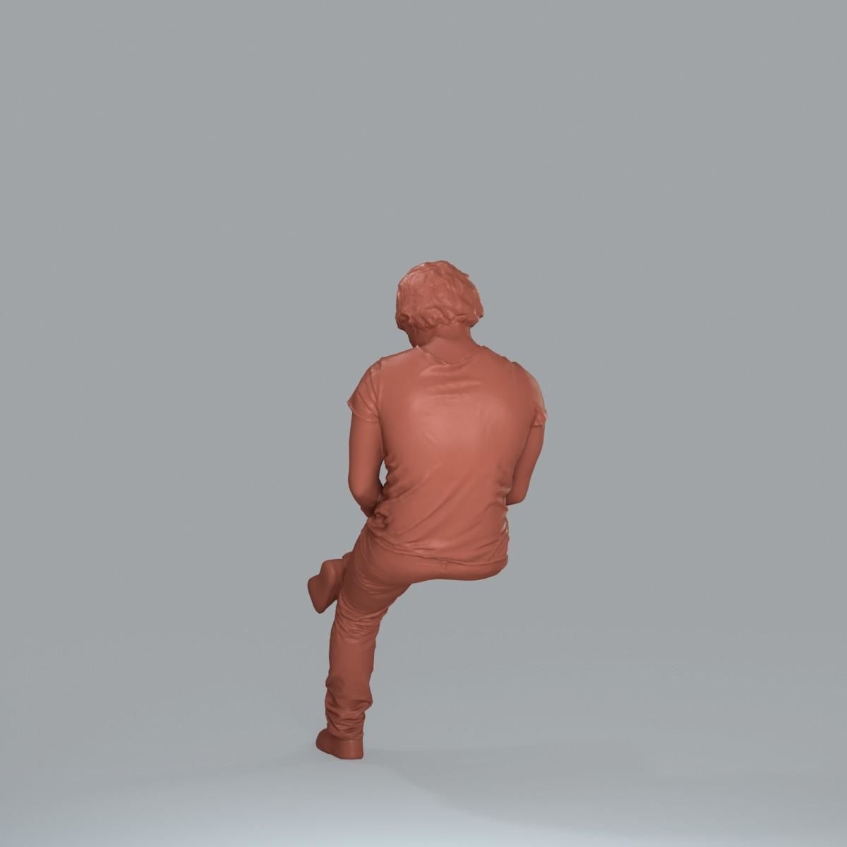 Casual Man with White Sneakers on Phone CMan0020-HD2-O01P15-S 3D model_73