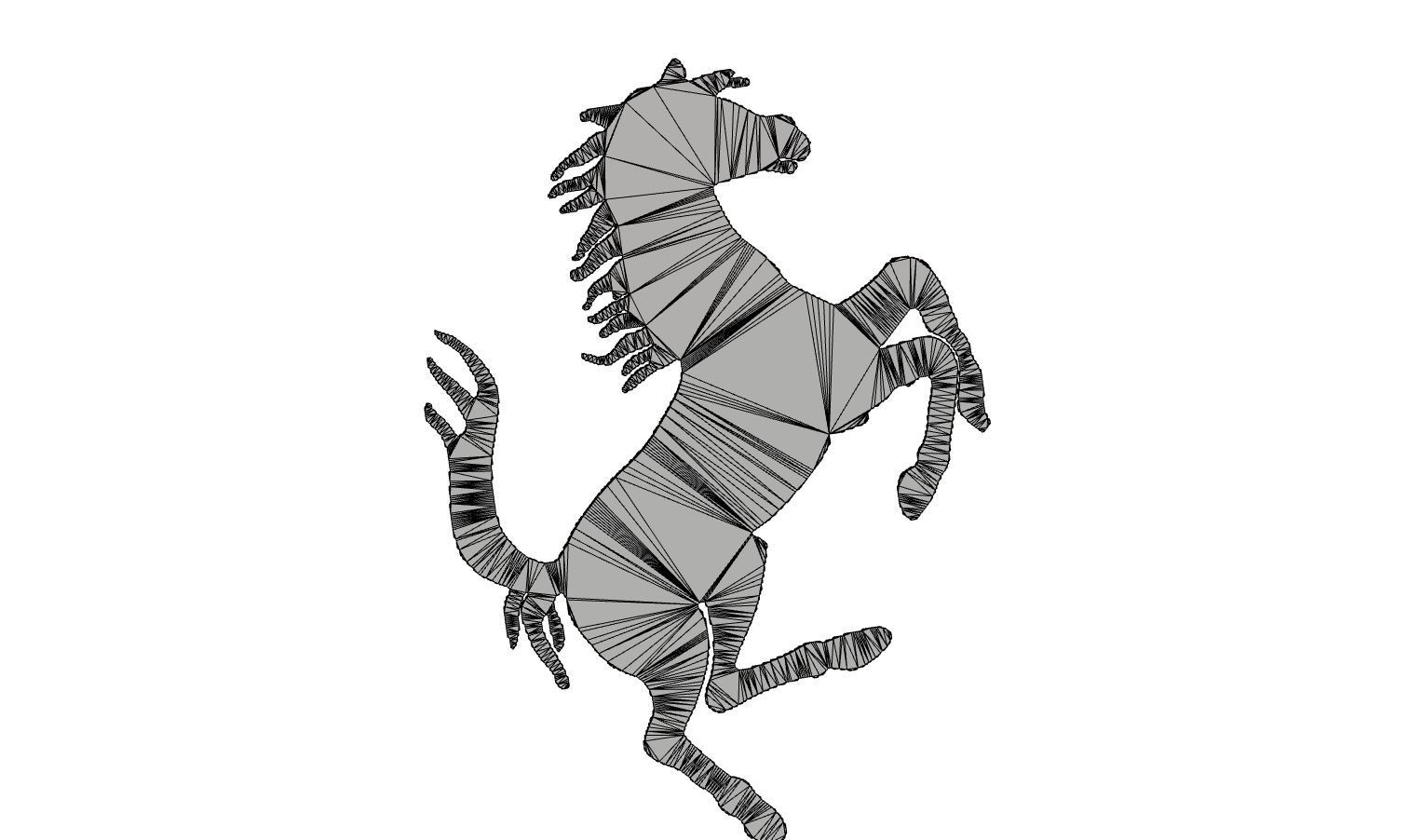 Ferrari horse logo 3D print model_6