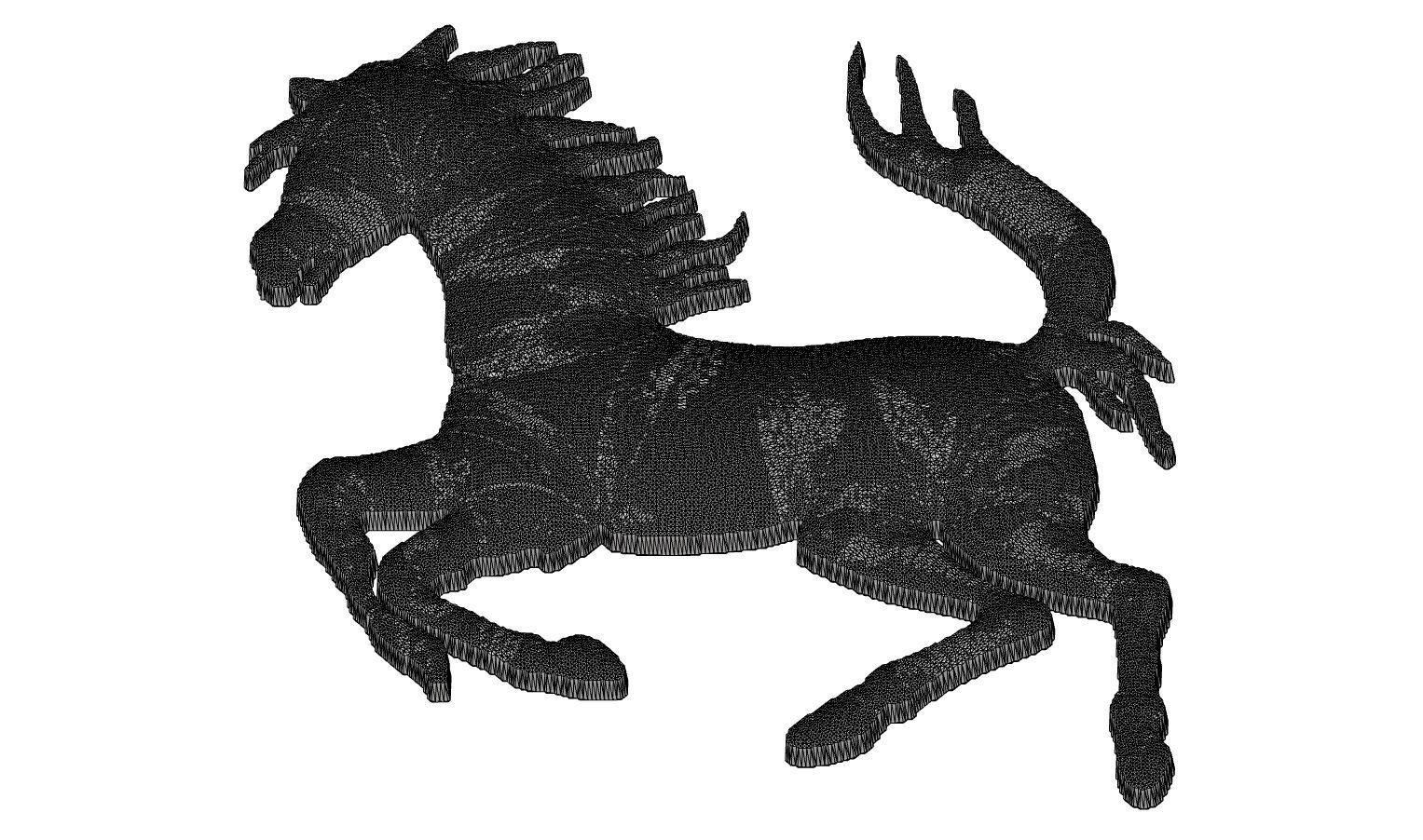 Ferrari horse logo 3D print model_1