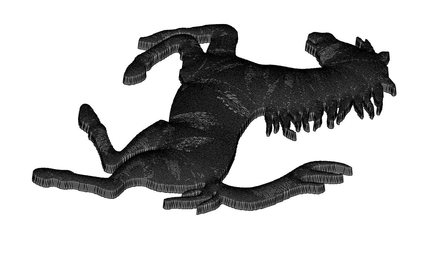 Ferrari horse logo 3D print model_2