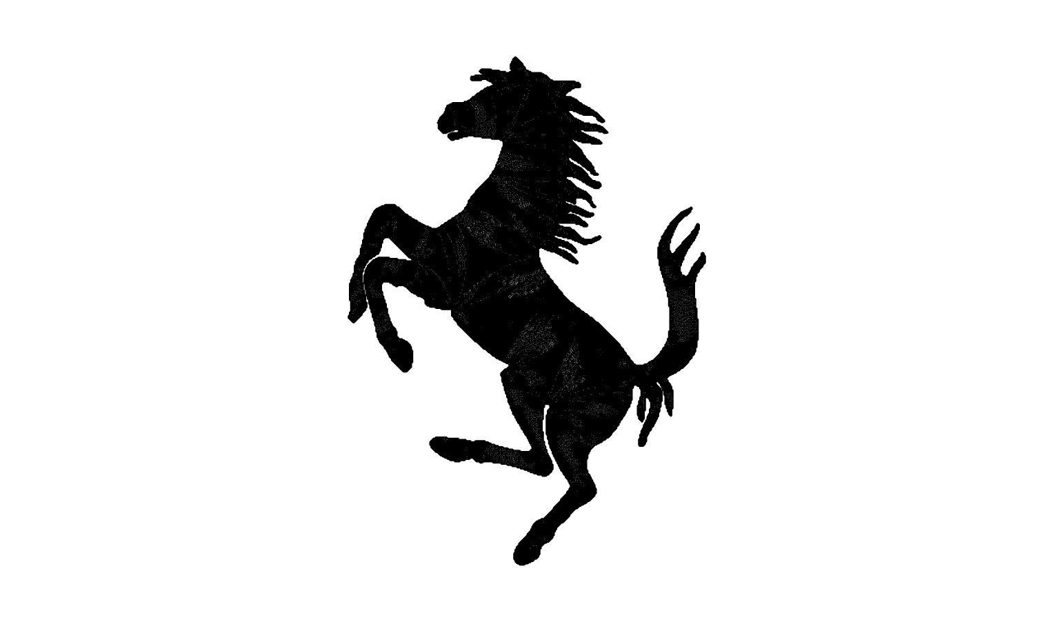 Ferrari horse logo 3D print model_9