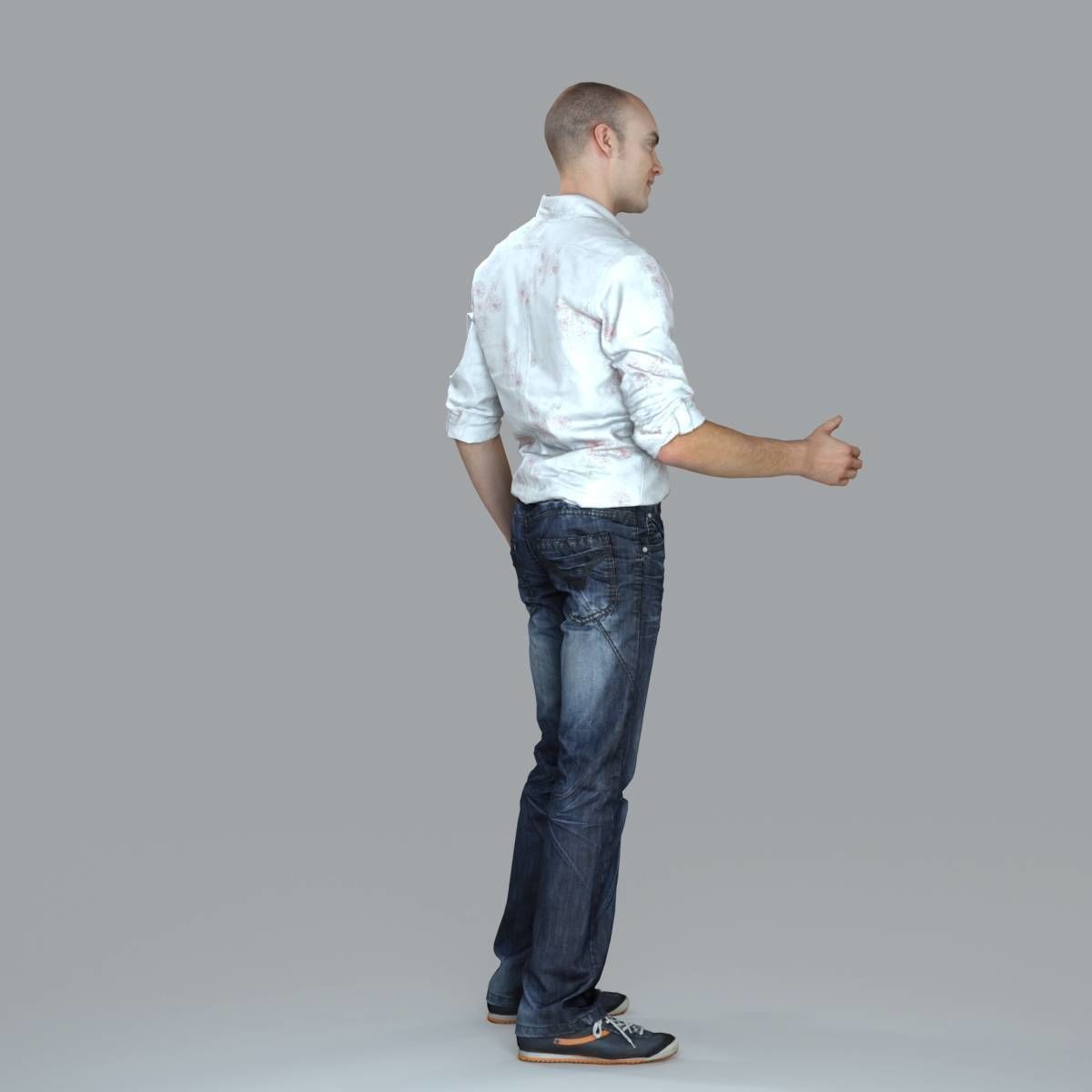 Casual Man Shaking Hand CMan0010-HD2-O01P10-S 3D model_9