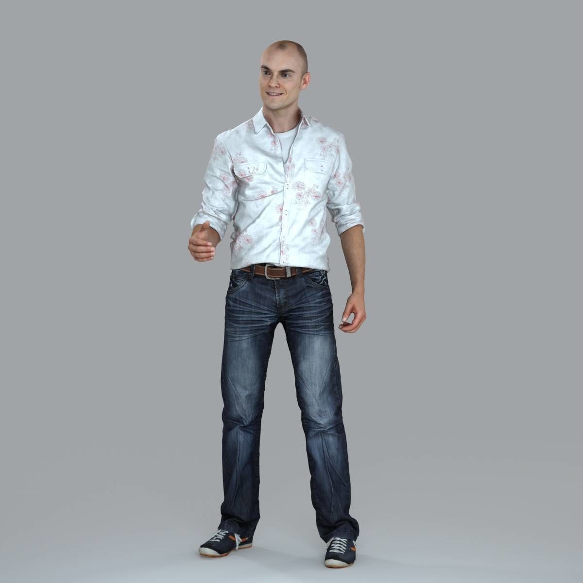 Casual Man Shaking Hand CMan0010-HD2-O01P10-S 3D model_70