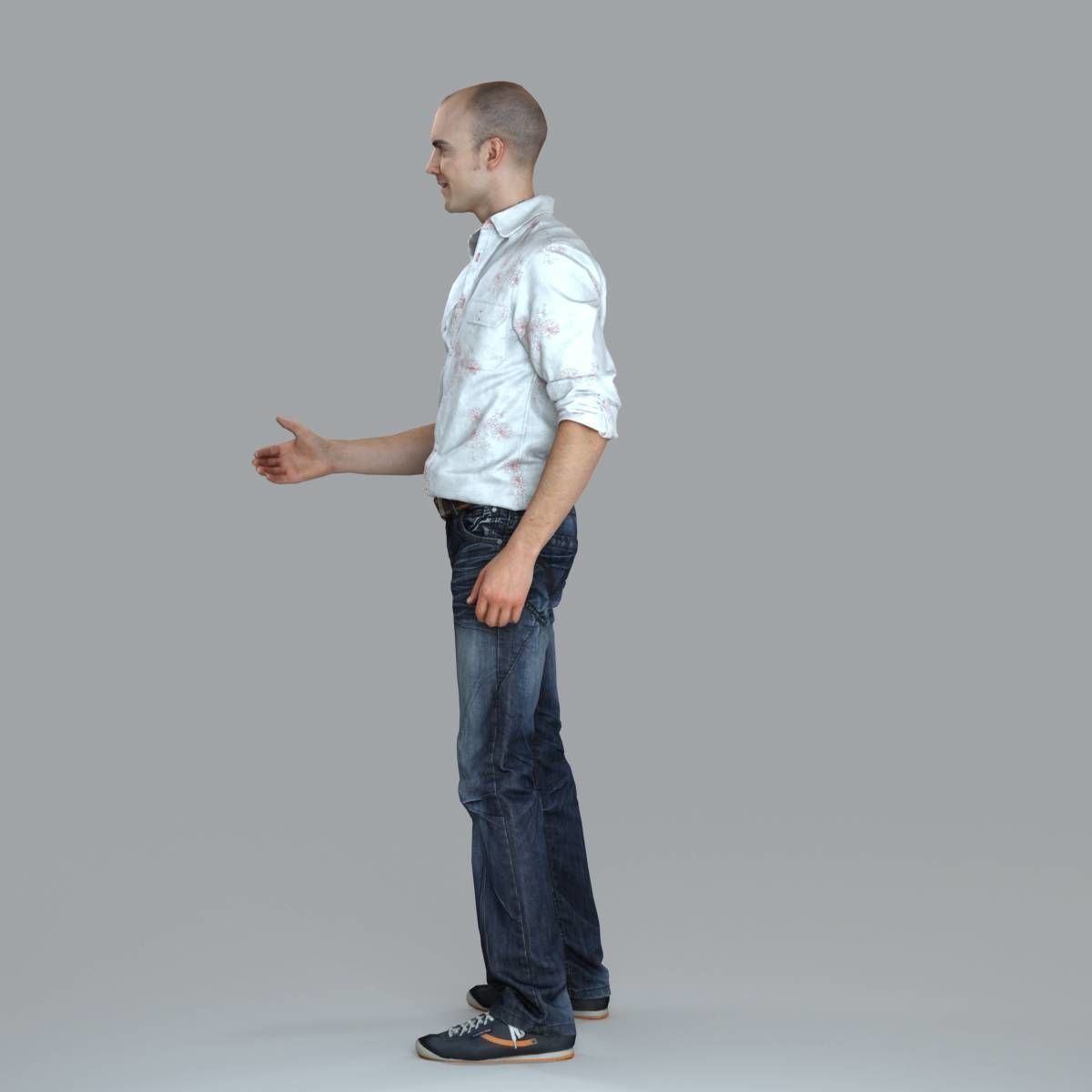 Casual Man Shaking Hand CMan0010-HD2-O01P10-S 3D model_11