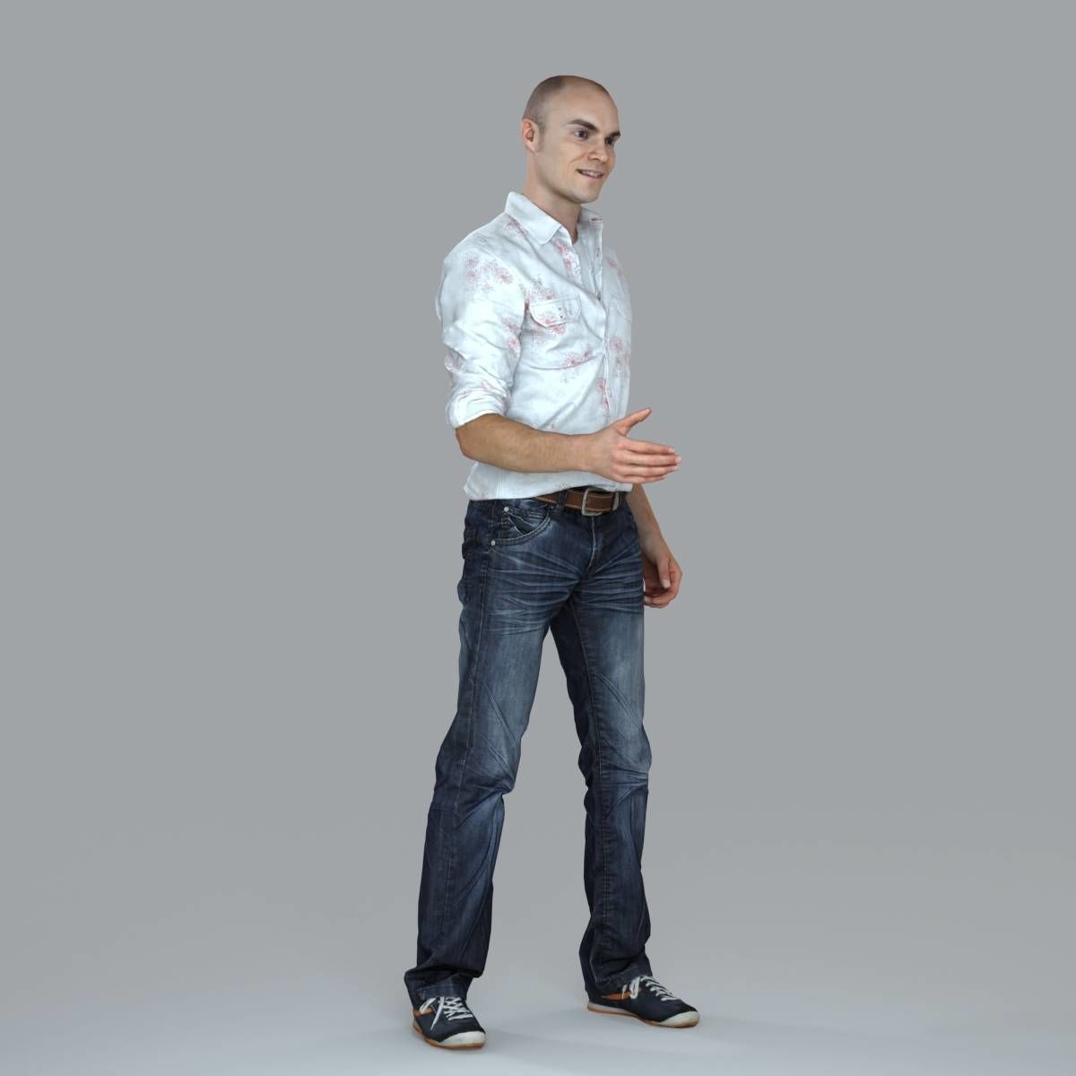 Casual Man Shaking Hand CMan0010-HD2-O01P10-S 3D model_27