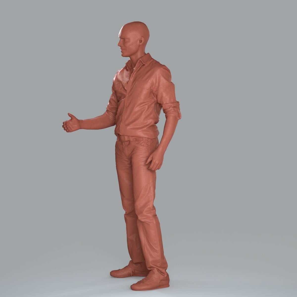 Casual Man Shaking Hand CMan0010-HD2-O01P10-S 3D model_29