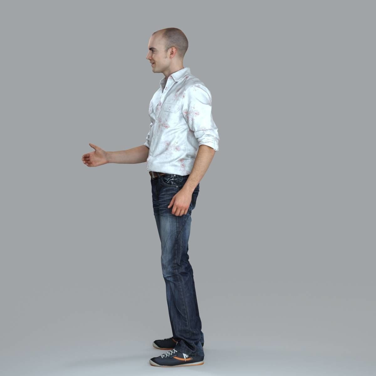 Casual Man Shaking Hand CMan0010-HD2-O01P10-S 3D model_1