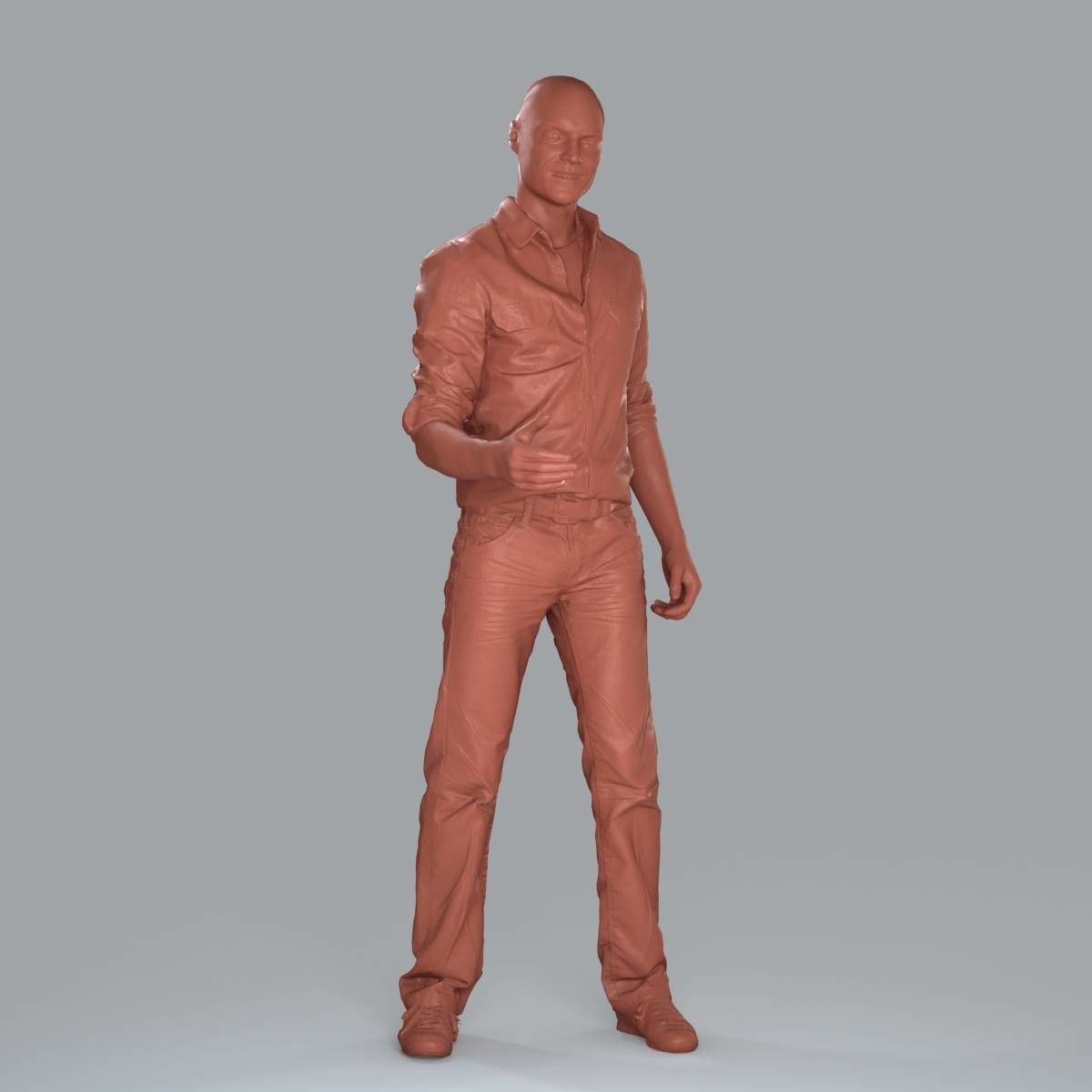 Casual Man Shaking Hand CMan0010-HD2-O01P10-S 3D model_38