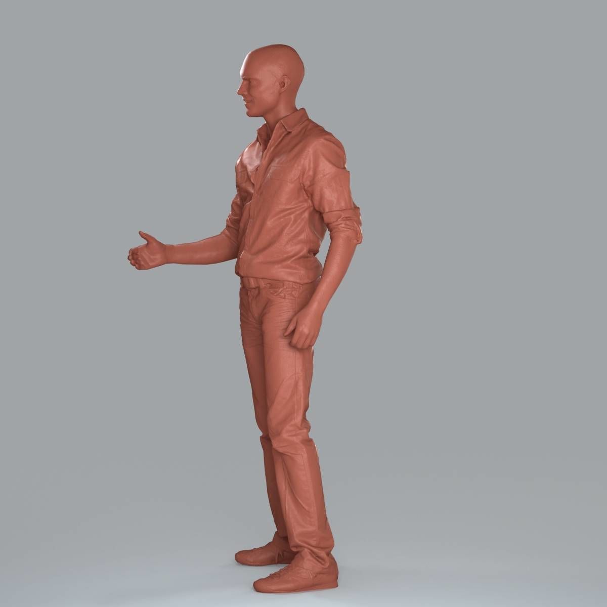 Casual Man Shaking Hand CMan0010-HD2-O01P10-S 3D model_28
