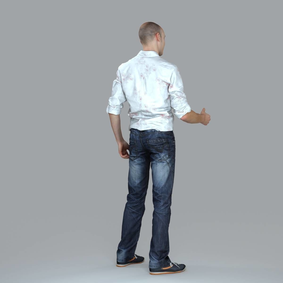 Casual Man Shaking Hand CMan0010-HD2-O01P10-S 3D model_3