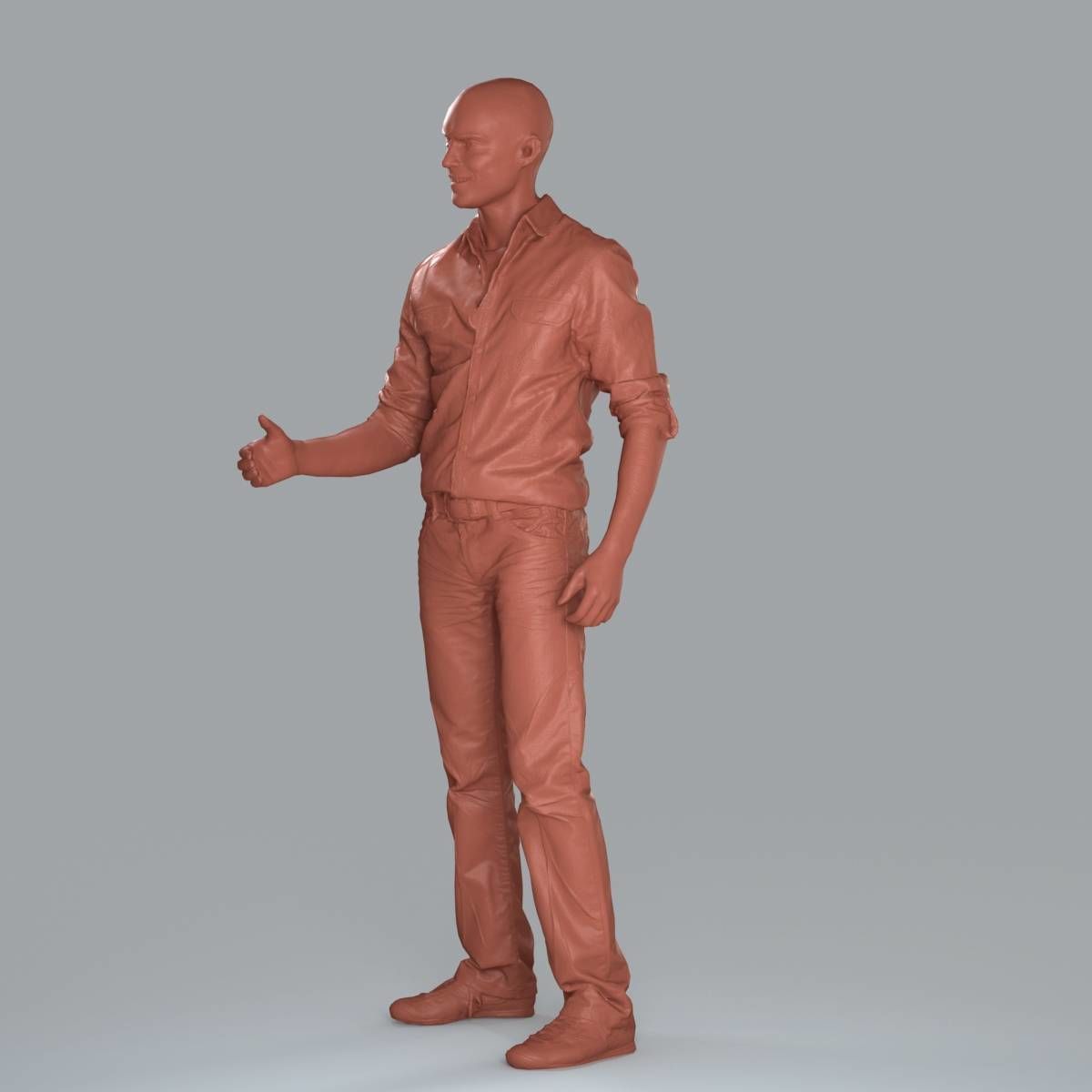 Casual Man Shaking Hand CMan0010-HD2-O01P10-S 3D model_43