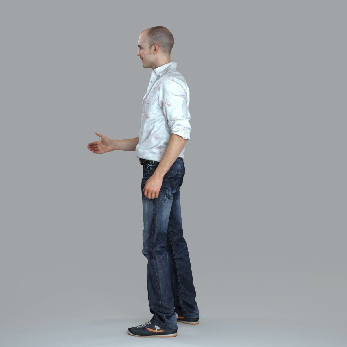 Casual Man Shaking Hand CMan0010-HD2-O01P10-S 3D model_14