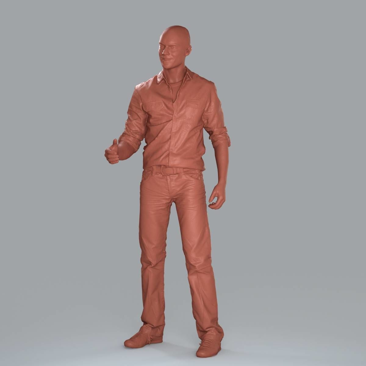 Casual Man Shaking Hand CMan0010-HD2-O01P10-S 3D model_10