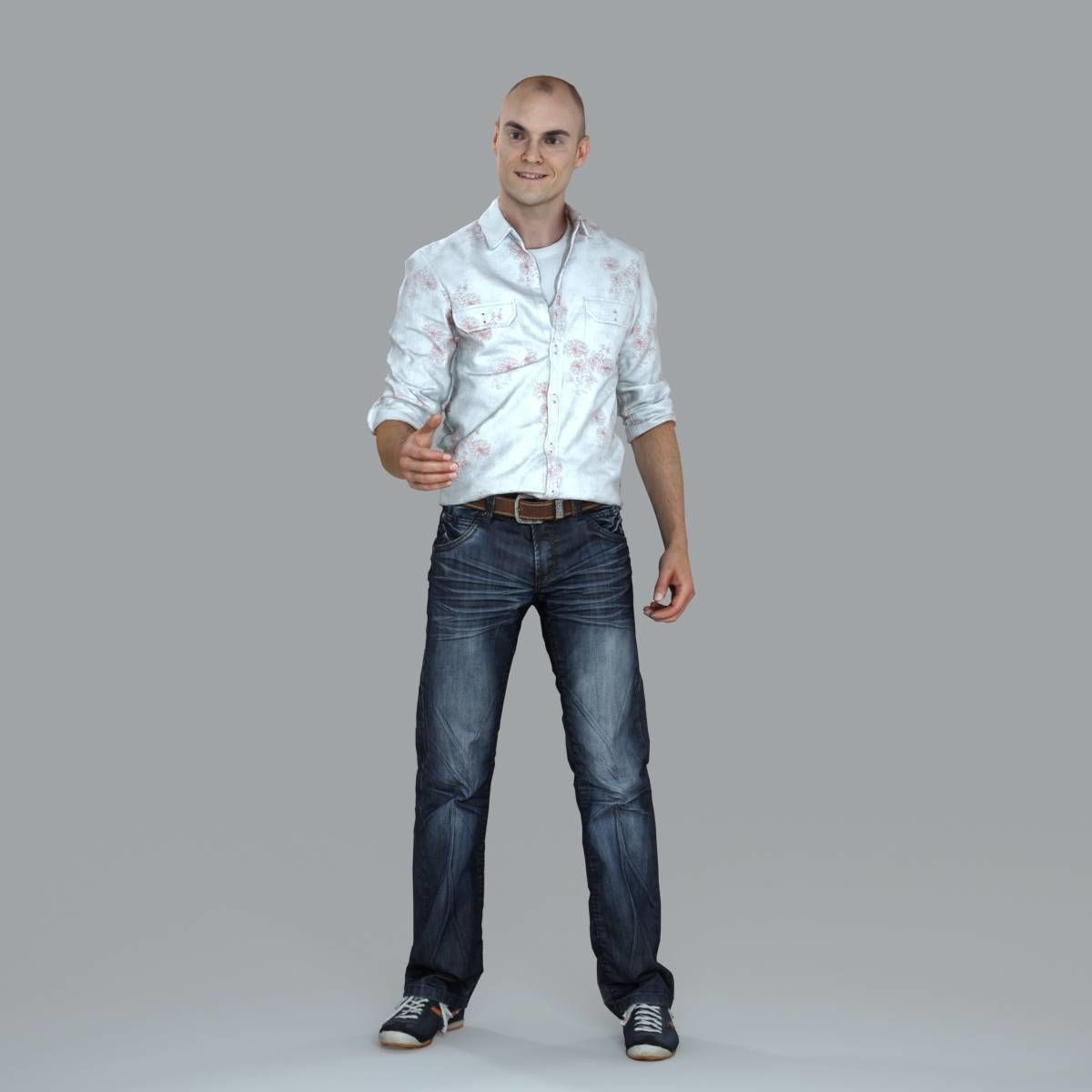 Casual Man Shaking Hand CMan0010-HD2-O01P10-S 3D model_8