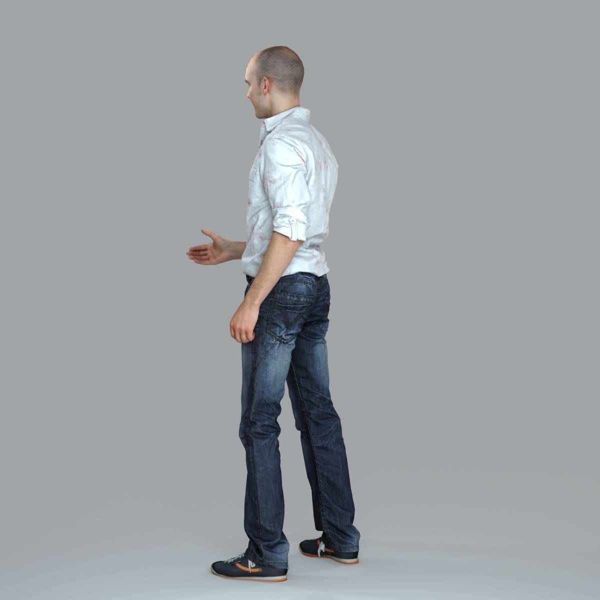 Casual Man Shaking Hand CMan0010-HD2-O01P10-S 3D model_26
