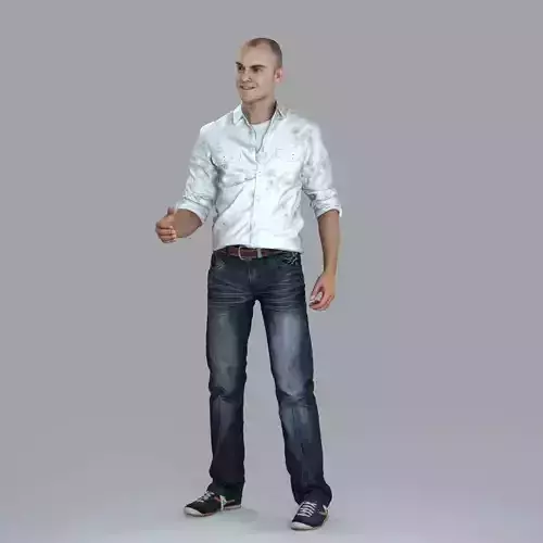 Casual Man Shaking Hand CMan0010-HD2-O01P10-S 3D model