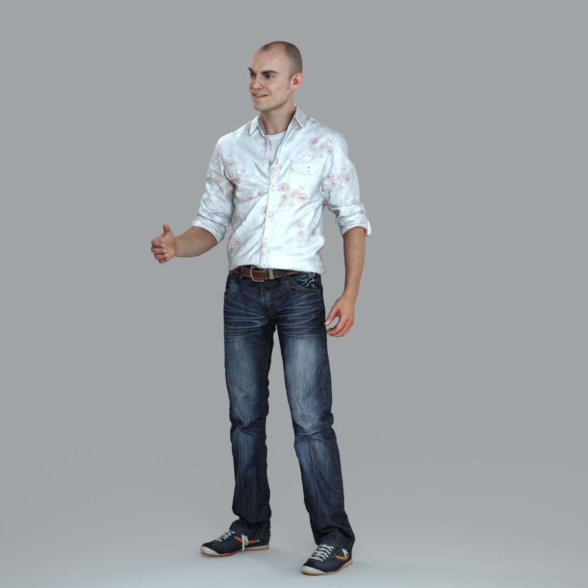Casual Man Shaking Hand CMan0010-HD2-O01P10-S 3D model_74