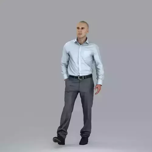 Business Man with Hand in Pocket BMan0006-HD2-O01P08-S
