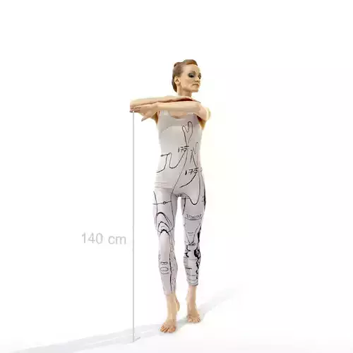 Dancing Female Gymnast Looking Down MWom0001-HD2-P06O06-S