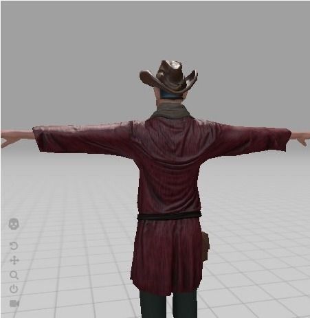 Cowboy Toon 3D 3D model_4