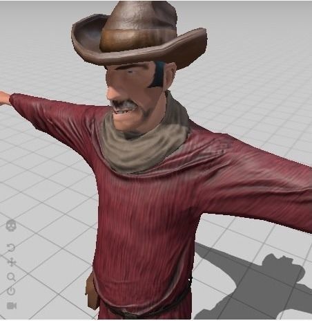 Cowboy Toon 3D 3D model_5