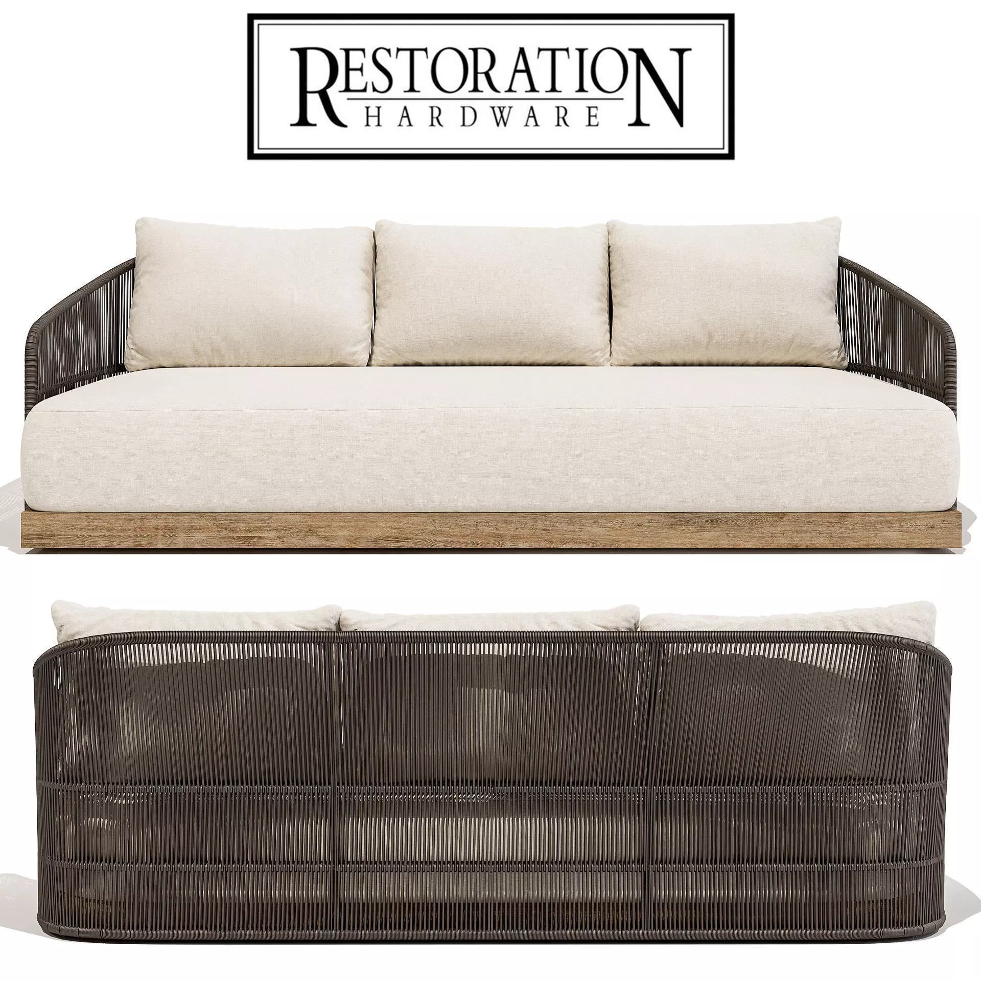 Restoration Hardware Havana Sofa 84 3D model