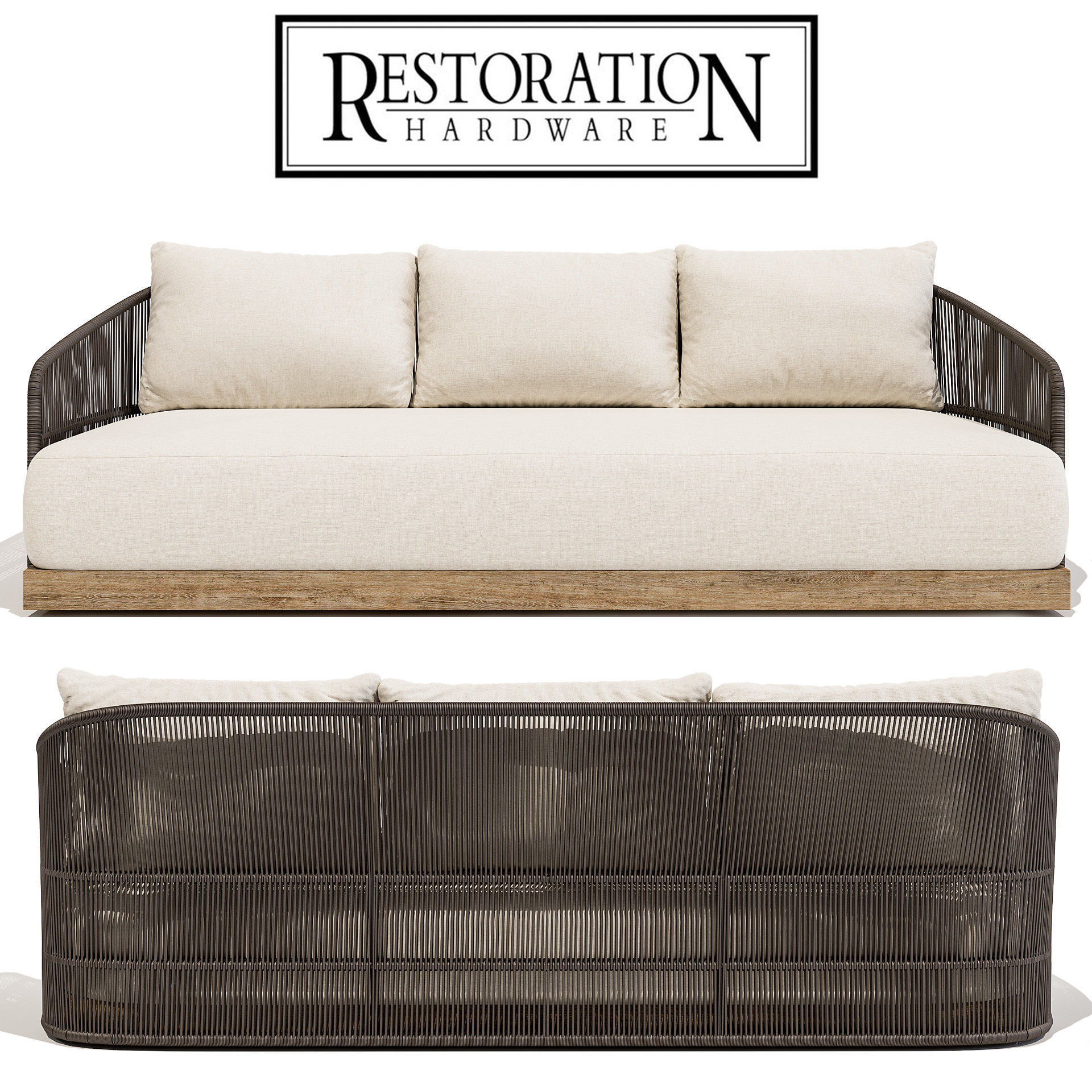 Restoration Hardware Havana Sofa 84 Model Cgtrader Restoration Hardware Havana Sofa 84 Model Max Obj Mtl 1