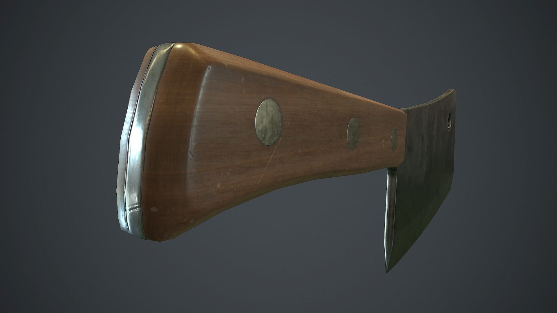 Butcher Knife PBR Game Ready Low-poly 3D model_8