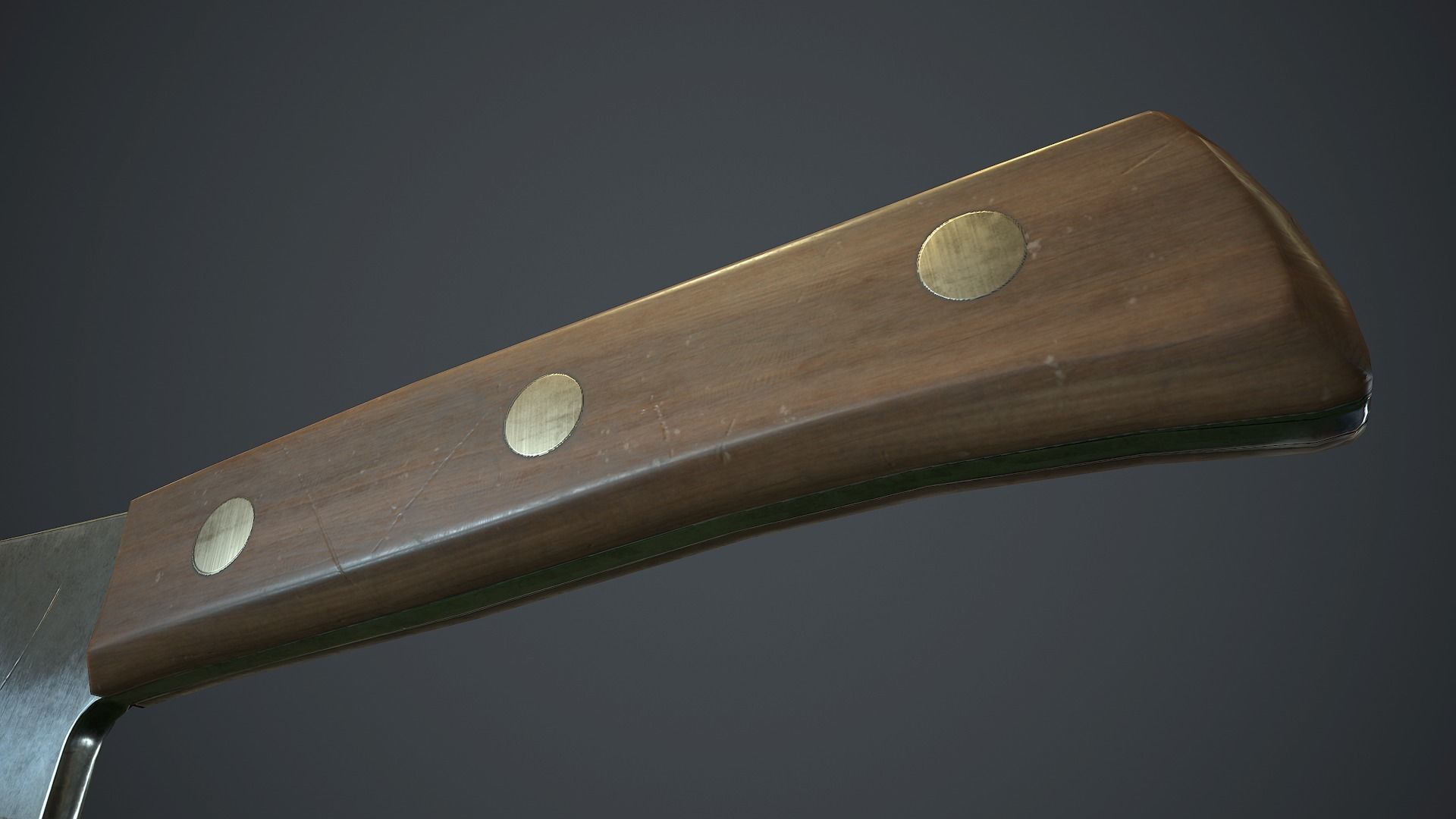 Butcher Knife PBR Game Ready Low-poly 3D model_10