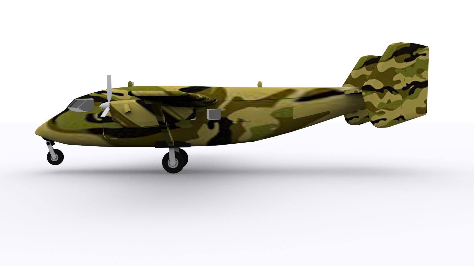 M28 skytruck Low-poly 3D model_1