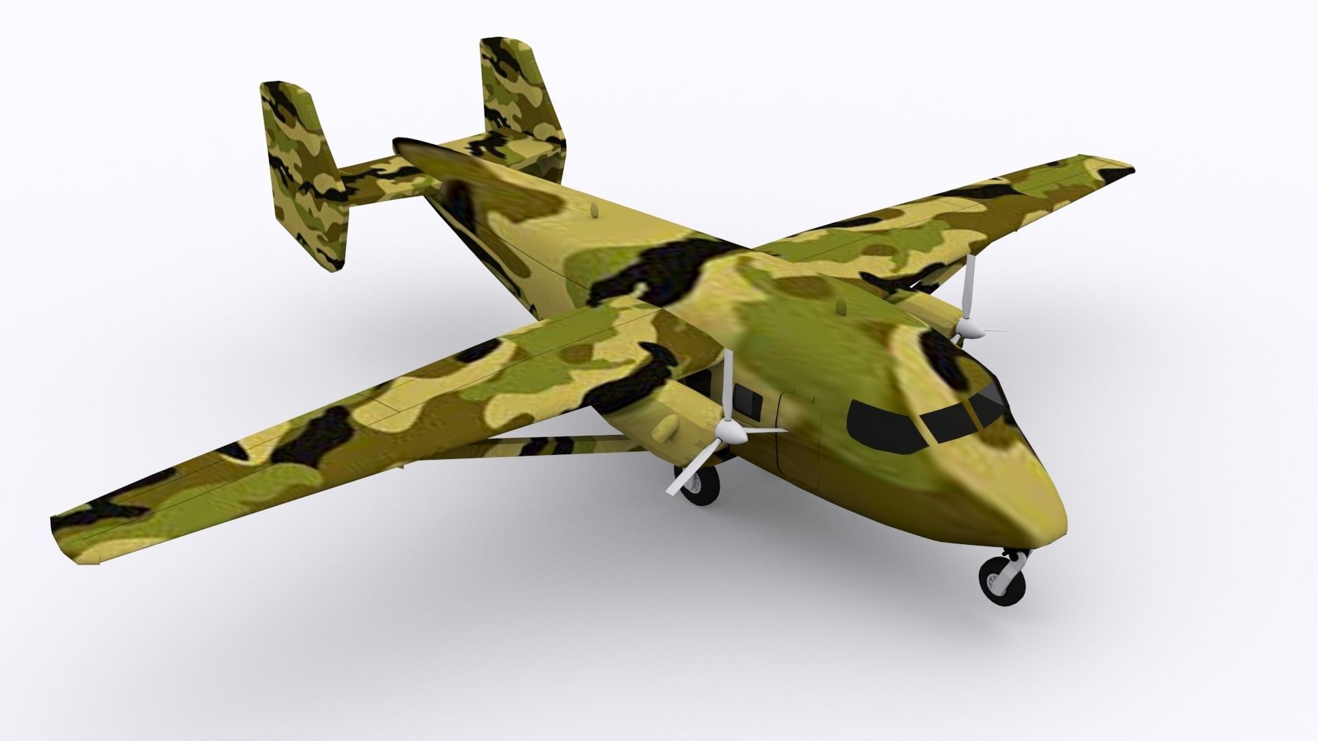 M28 skytruck Low-poly 3D model_3