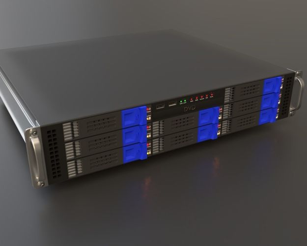 Media server rack 3D model CGTrader